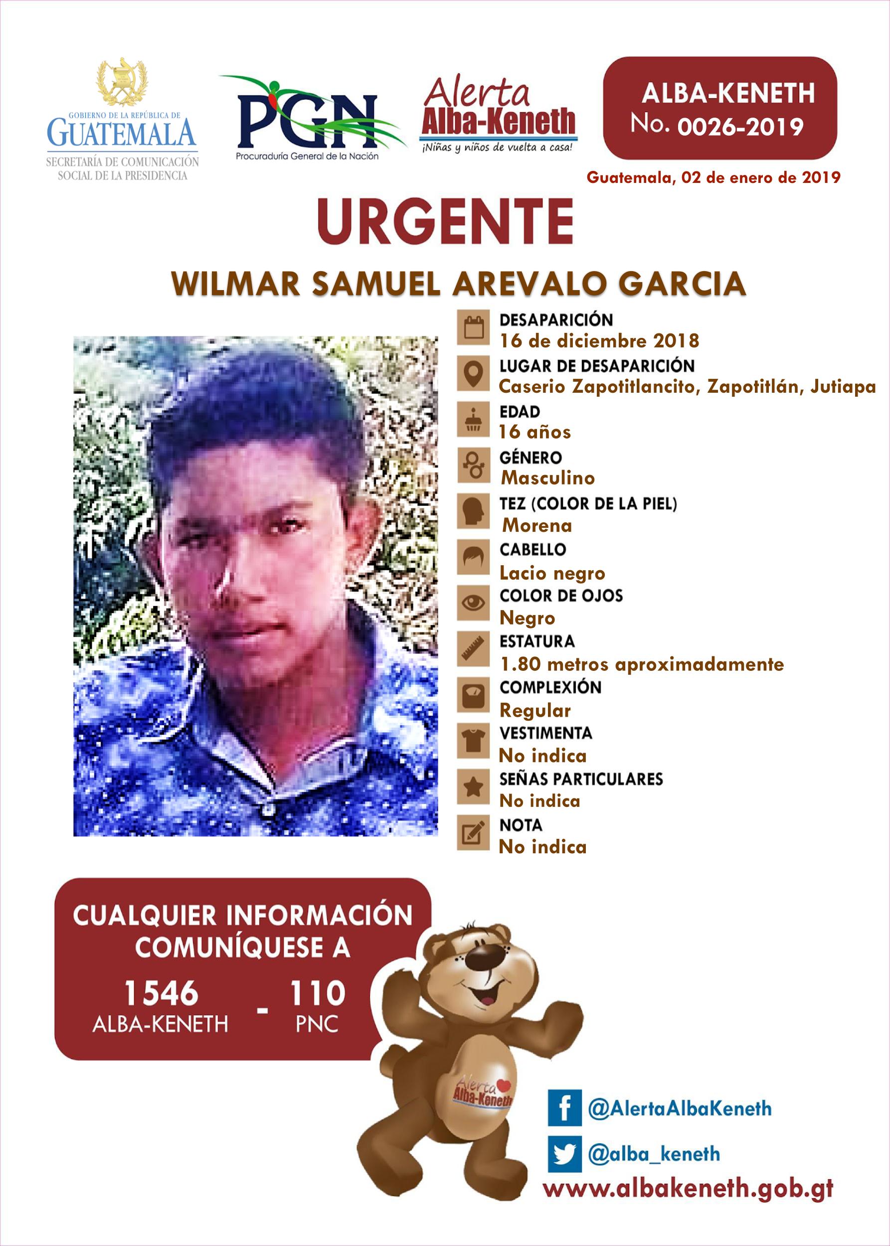 Wilmar Samuel Arevalo Gacria