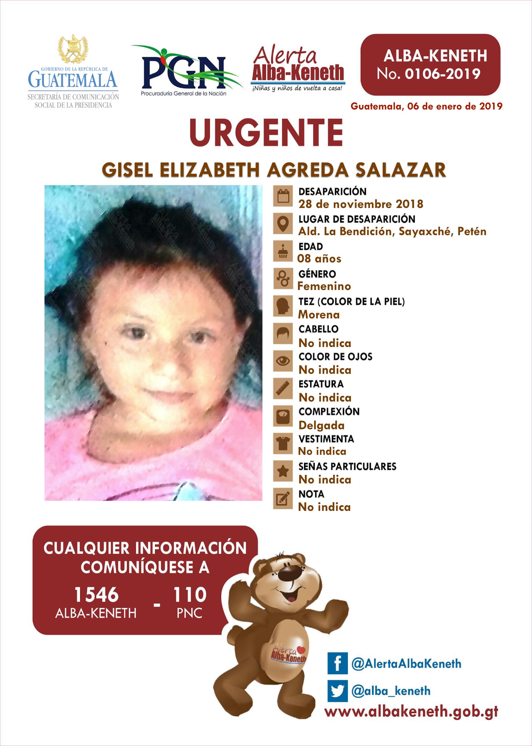 Gisel Elizabeth Agreda Salazar