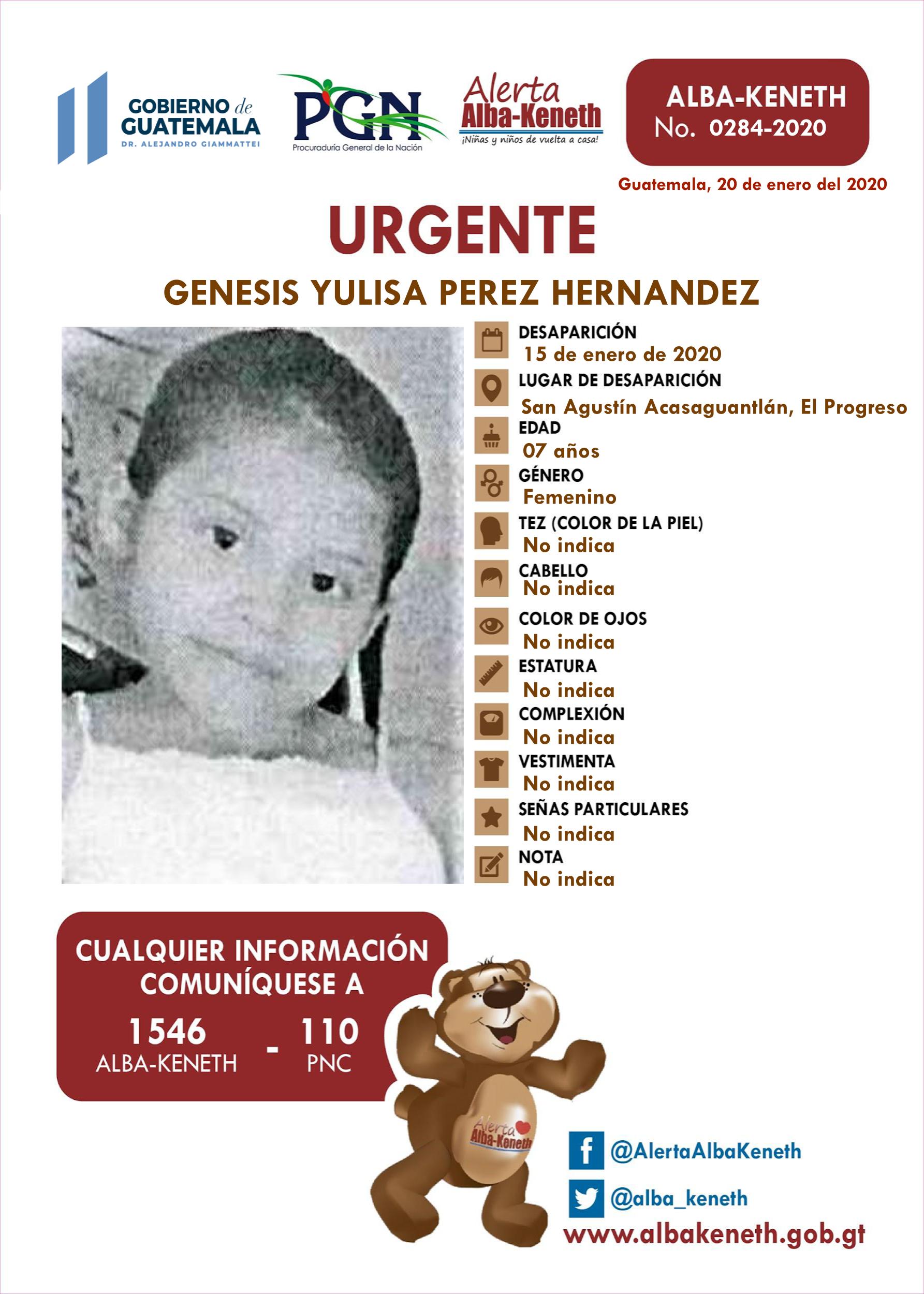 Genesis Yulisa Perez Hernandez