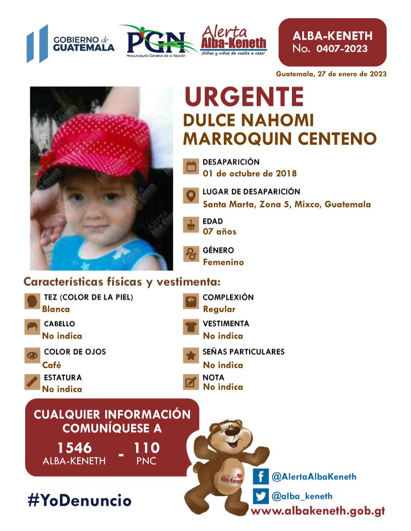 Dulce Nahomi Marroquin Centeno