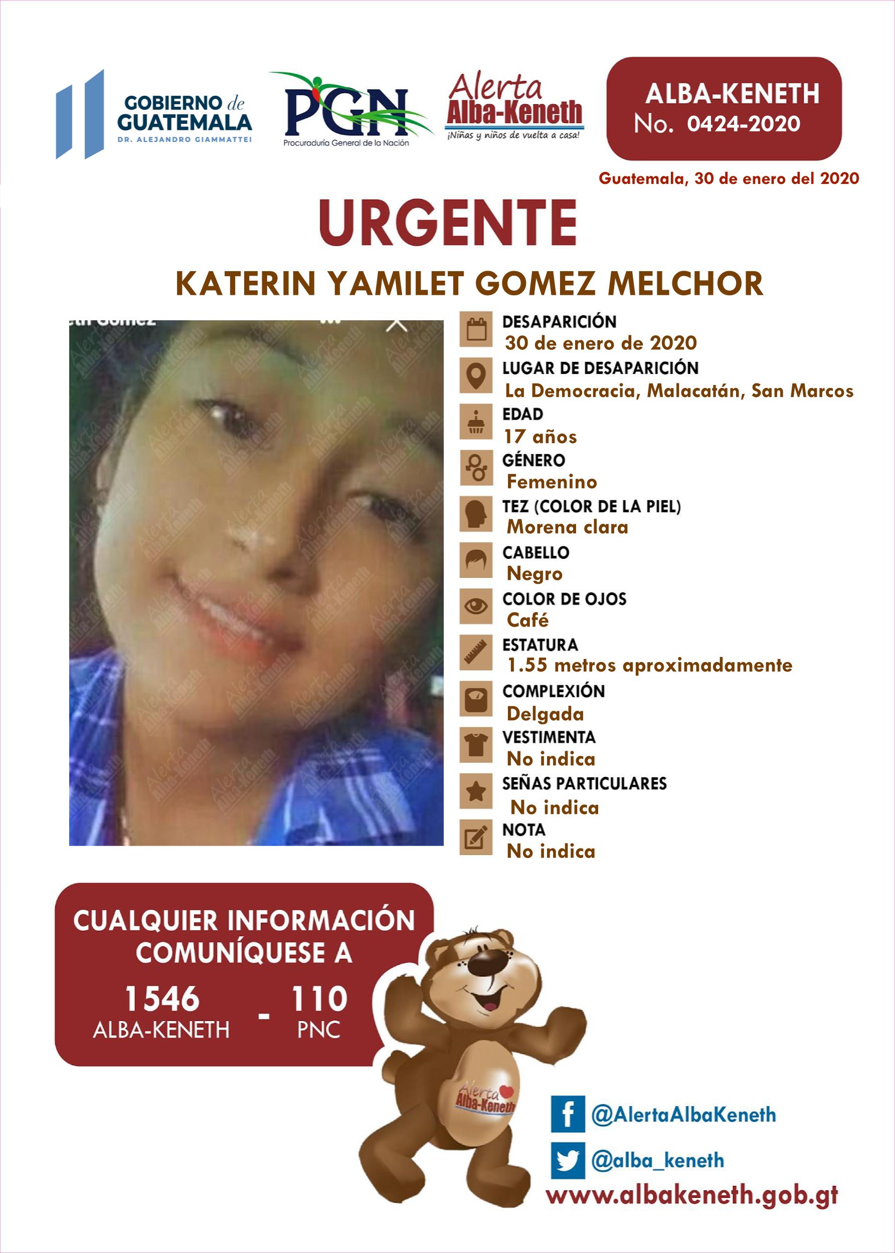 Katerin Yamilet Gomez Melchor