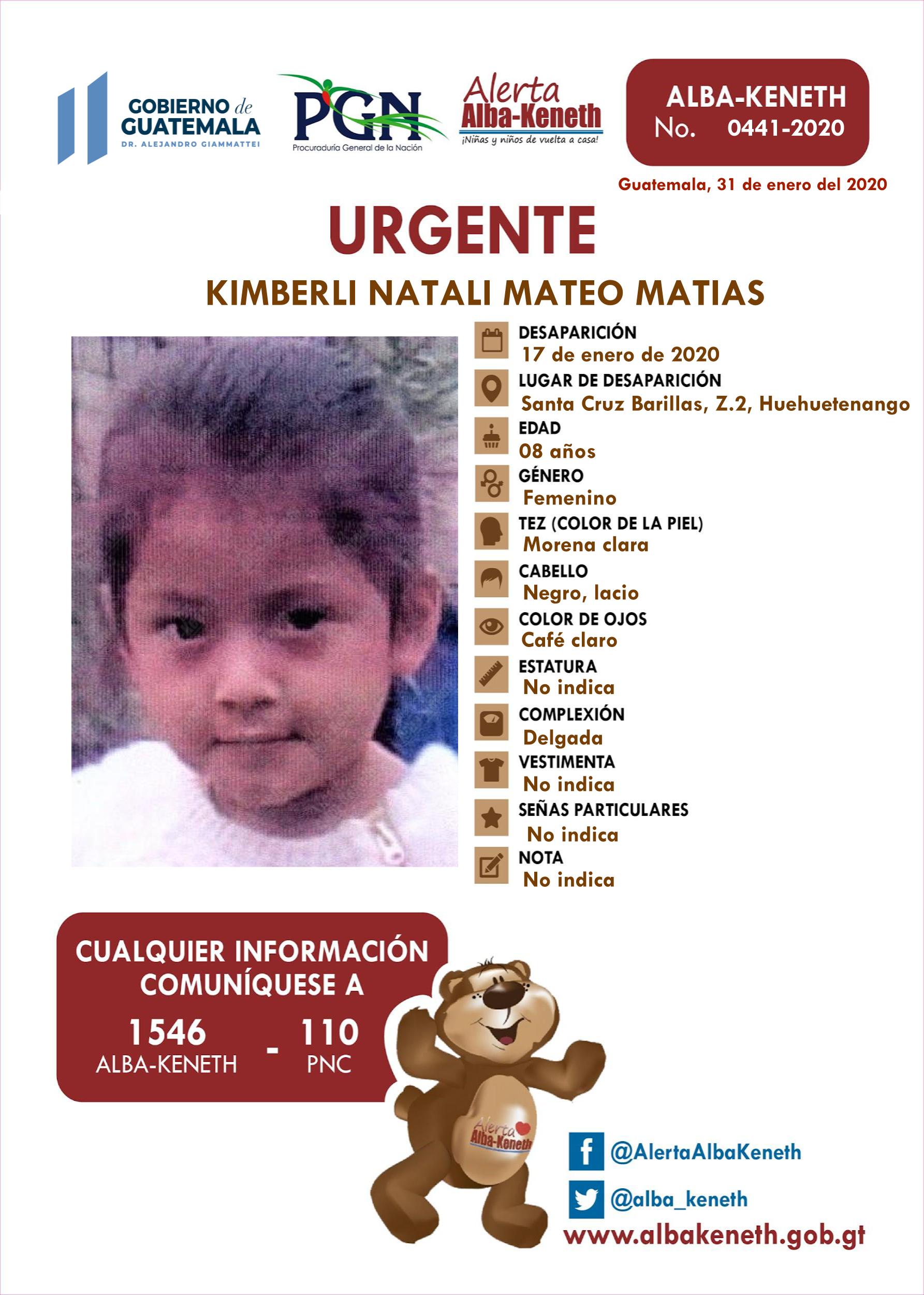 Kimberli Natali Mateo Matias