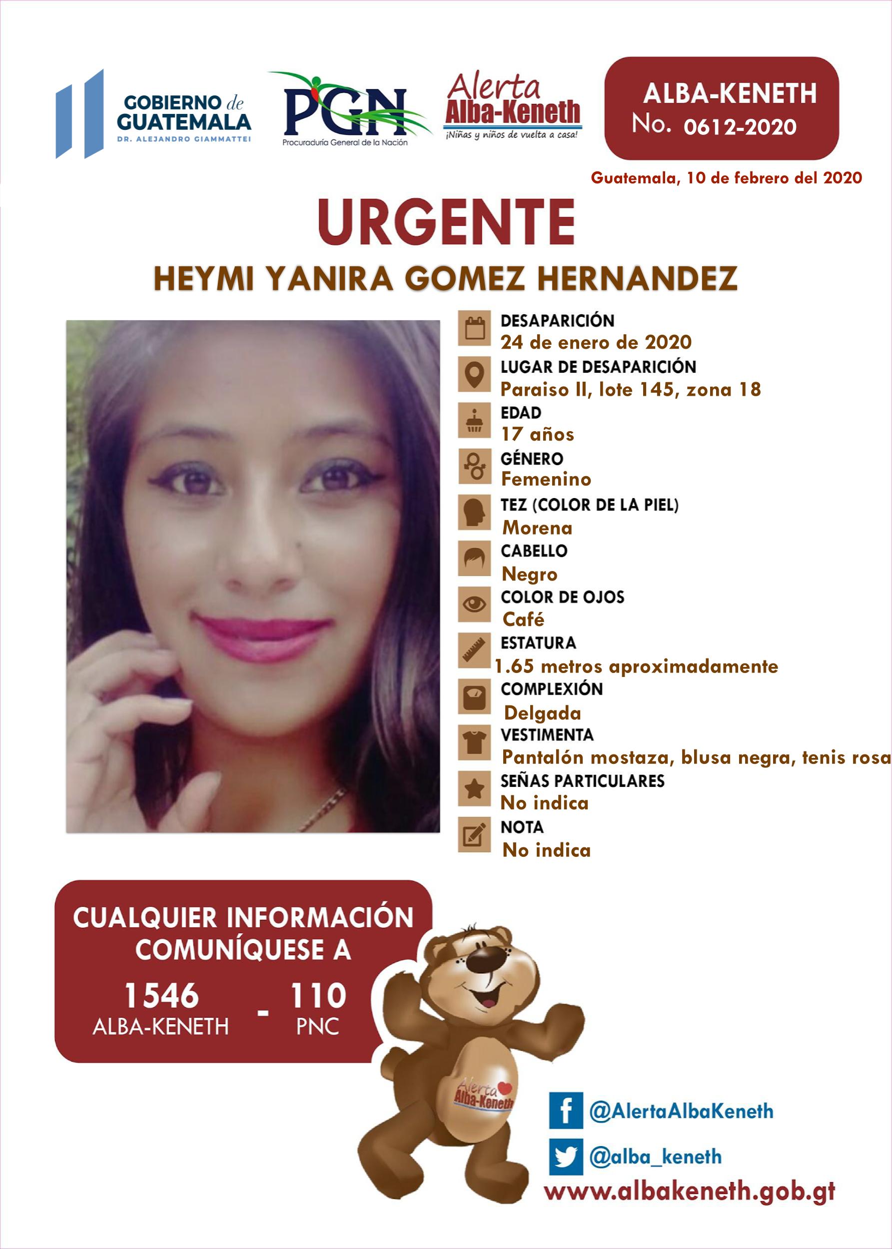 Heymi Yanira Gomez Hernandez