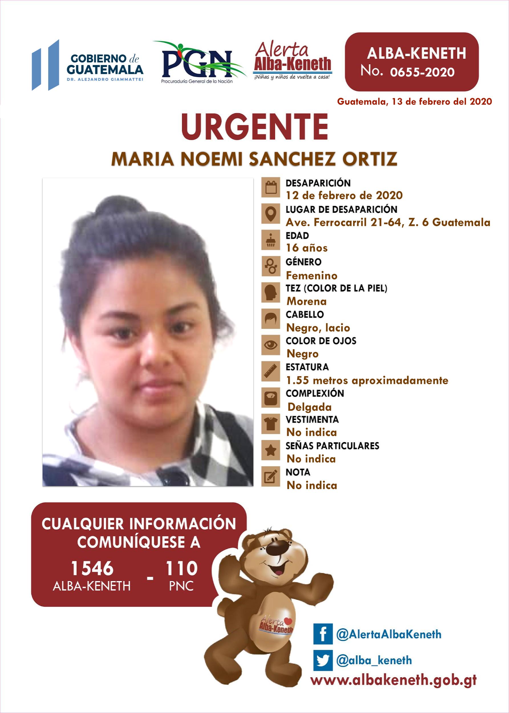 Maria Noemi Sanchez Ortiz