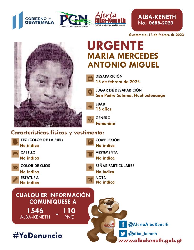 Maria Mercedes Antonio Miguel