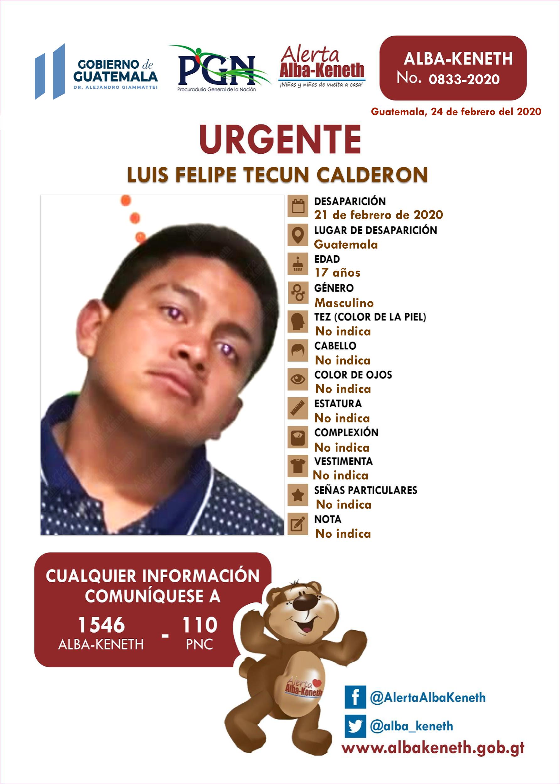 Luis Felipe Tecun Calderon
