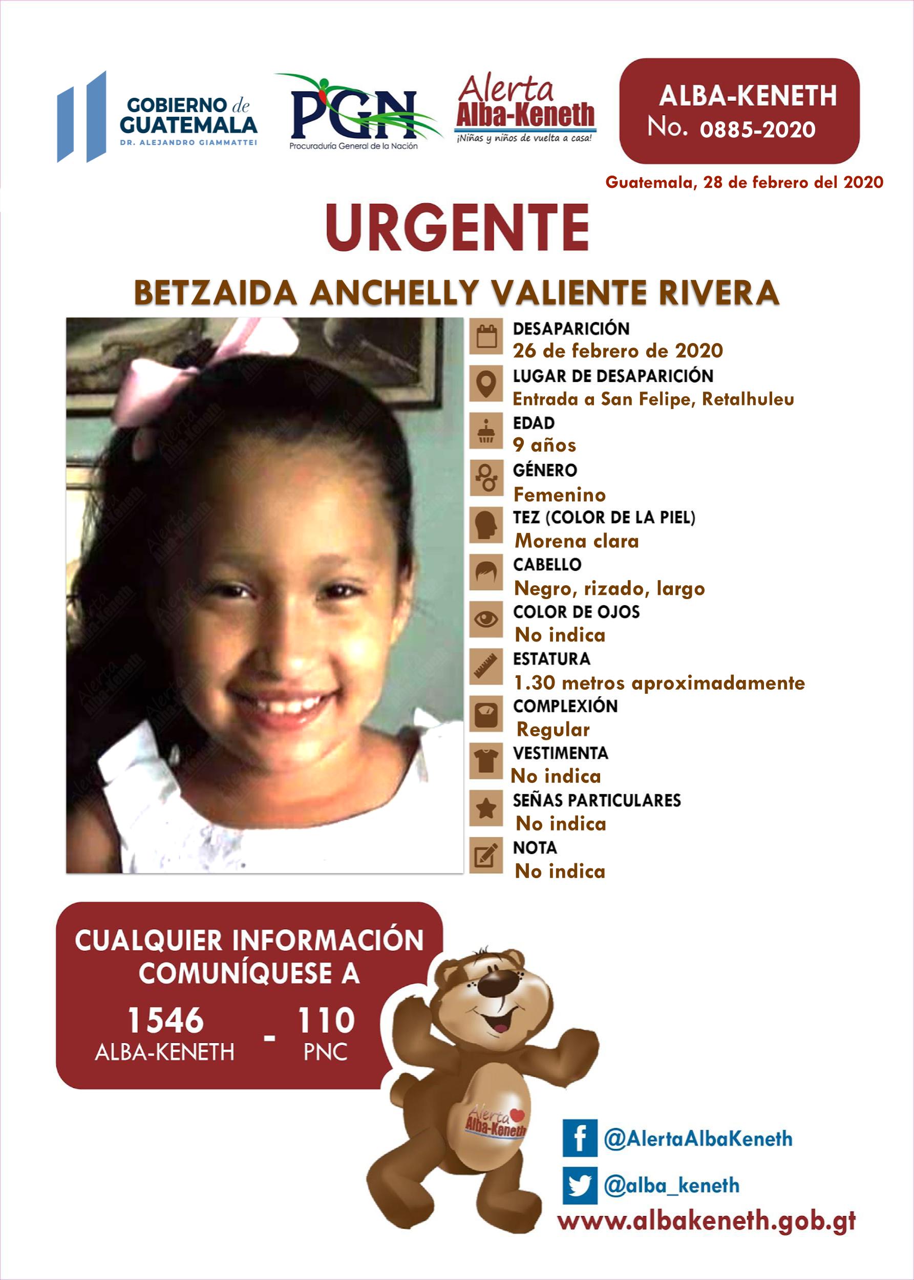 Betzaida Anchelly Valiente Rivera