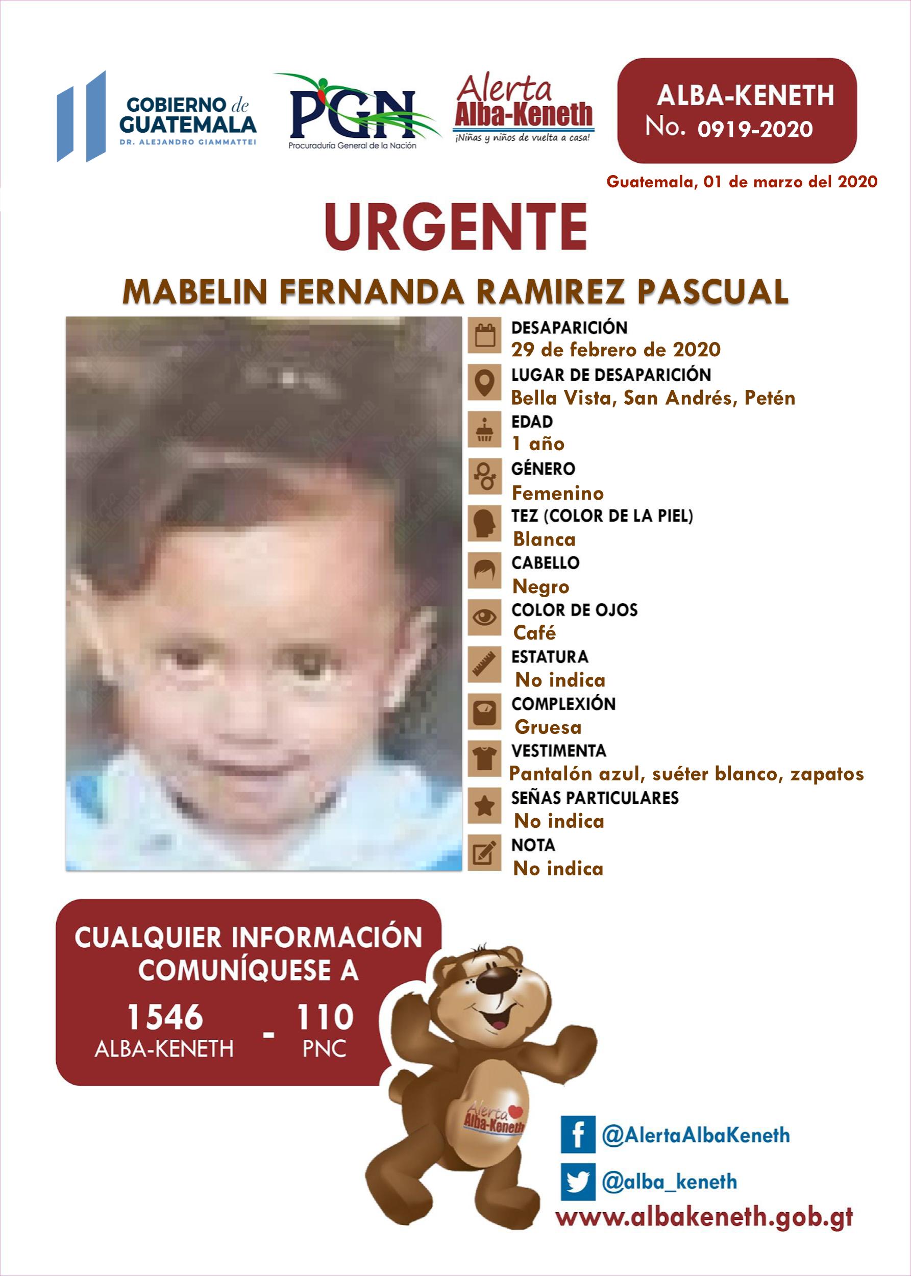 Mabelin Fernanda Ramirez Pascual