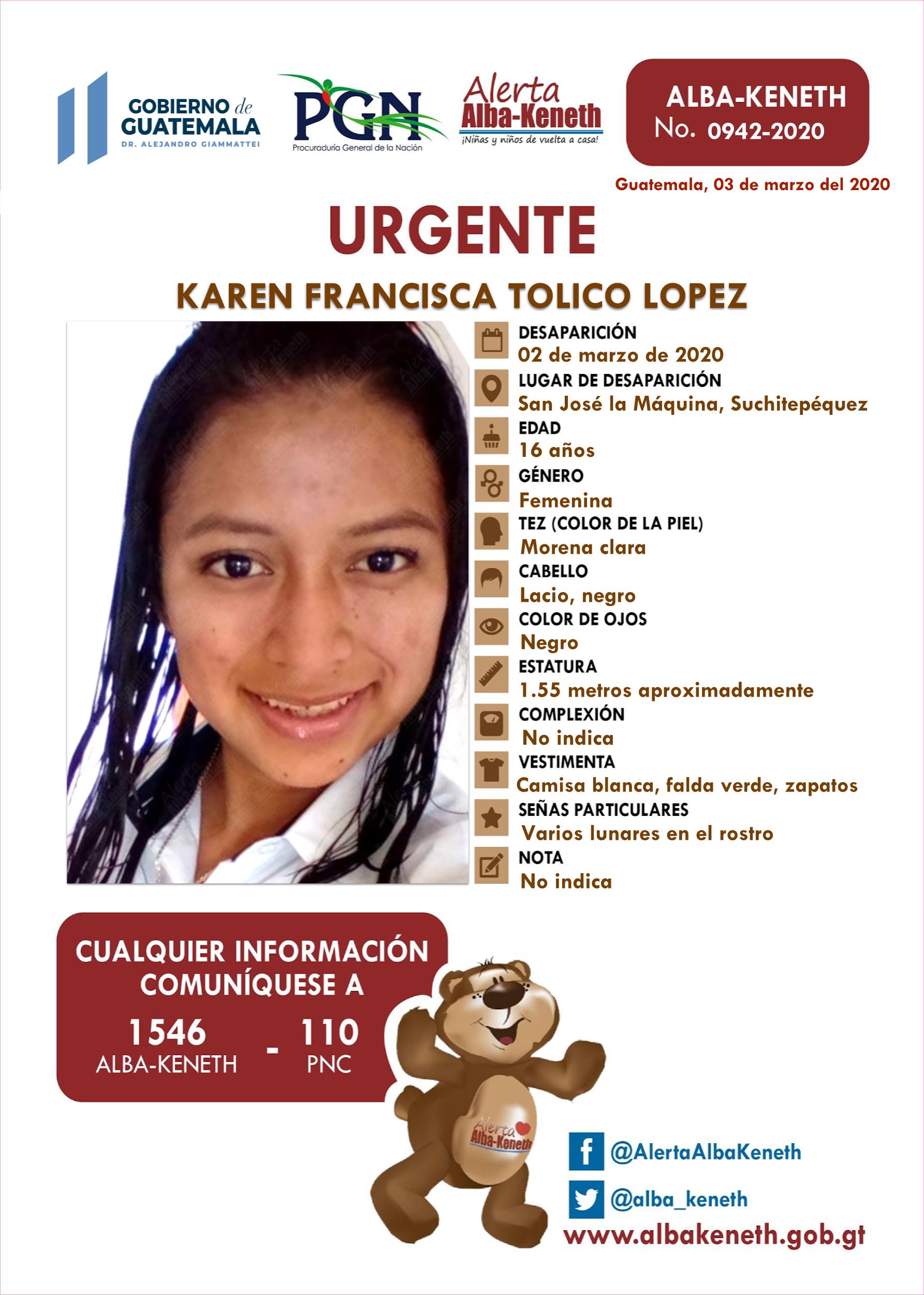 Karen Francisca Tolico Lopez