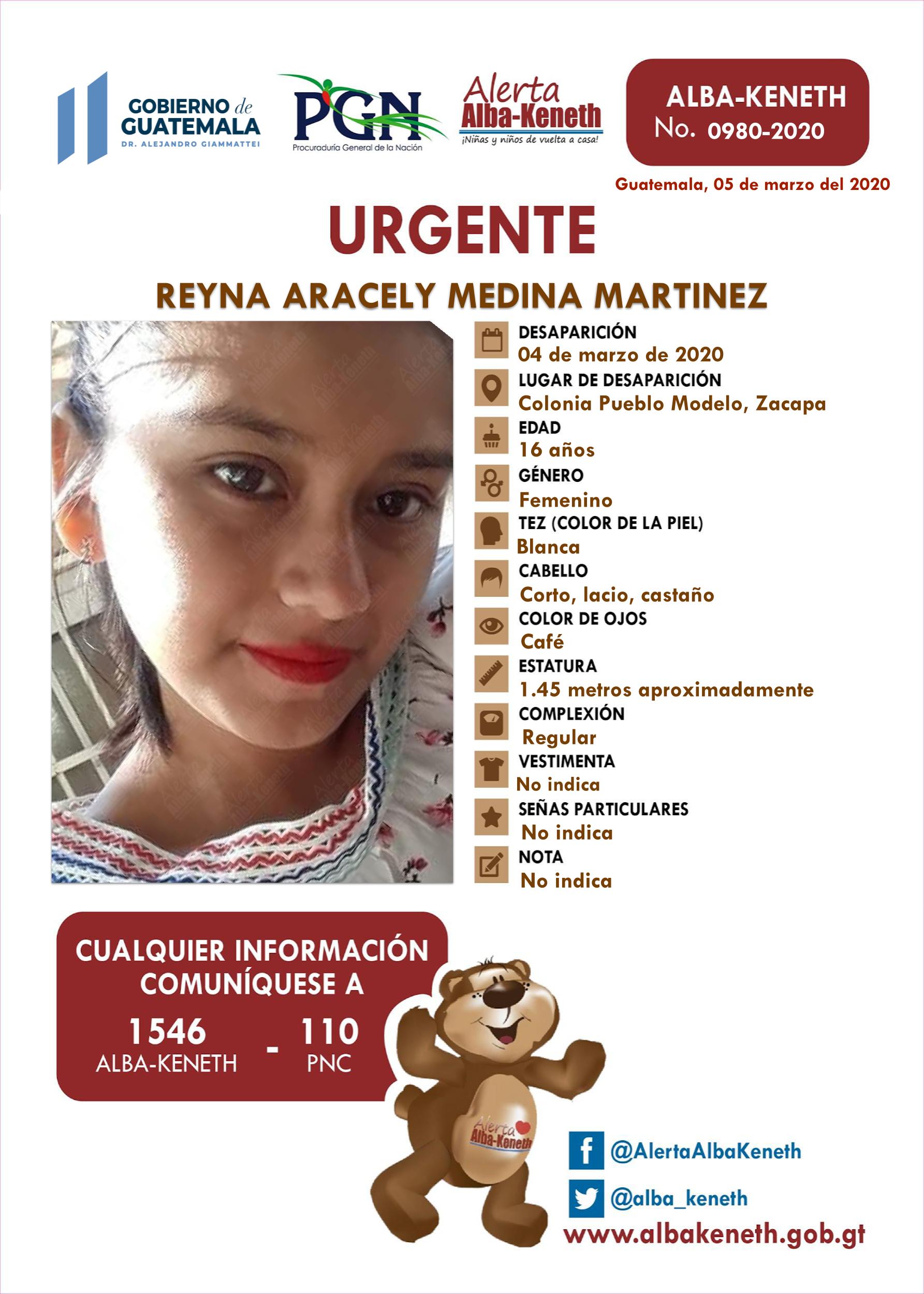 Reyna Aracely Medina Martinez