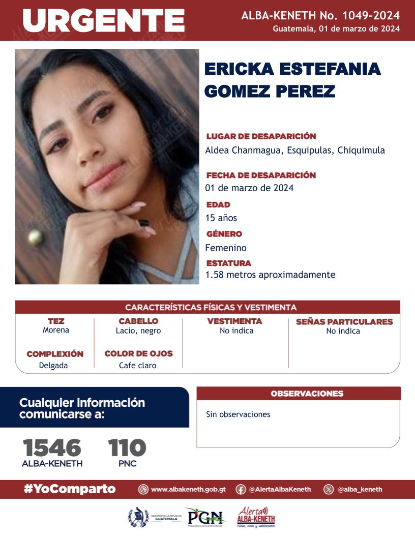 Ericka Estefania Gomez Perez
