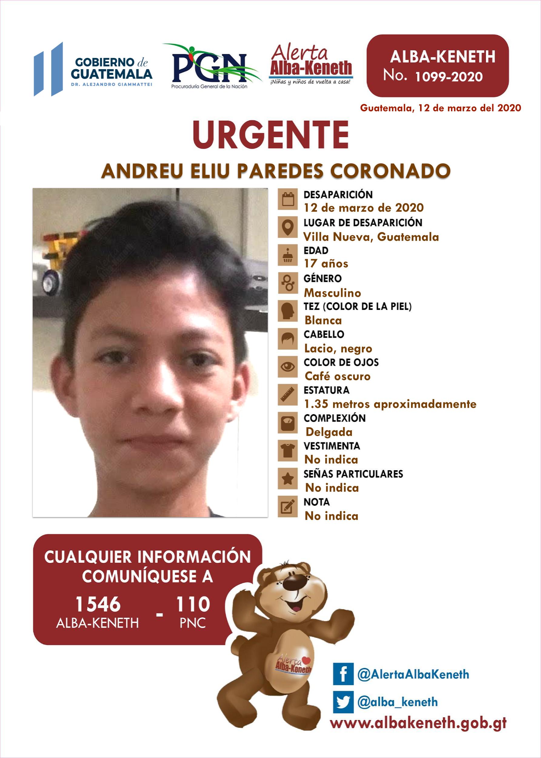 Andreu Eliu Paredes Coronado