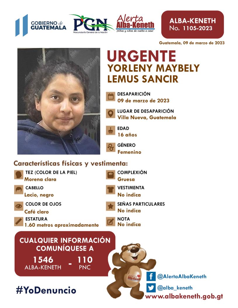 Yorleny Maybely Lemus Sancir