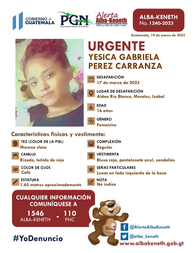 Yesica Gabriela Perez Carranza