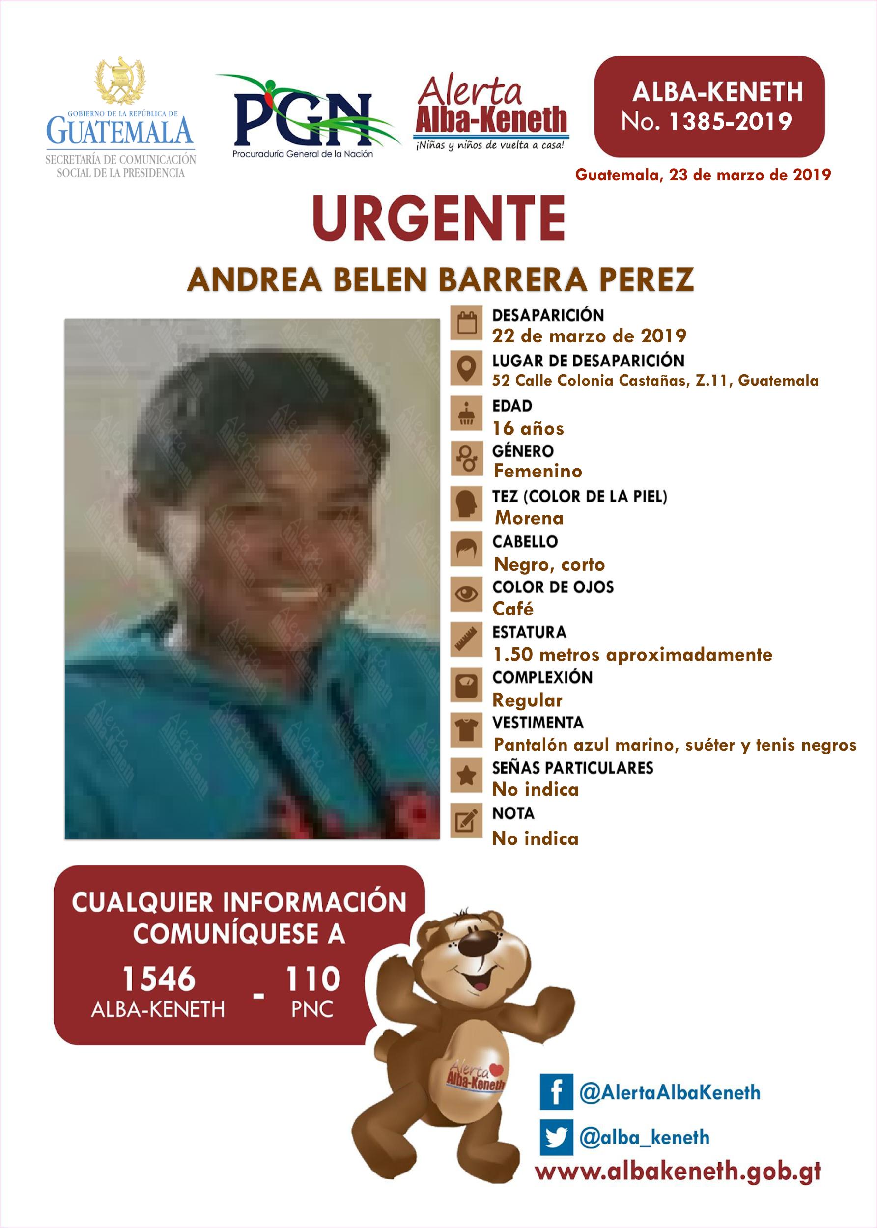 Andrea Belen Barrera Perez