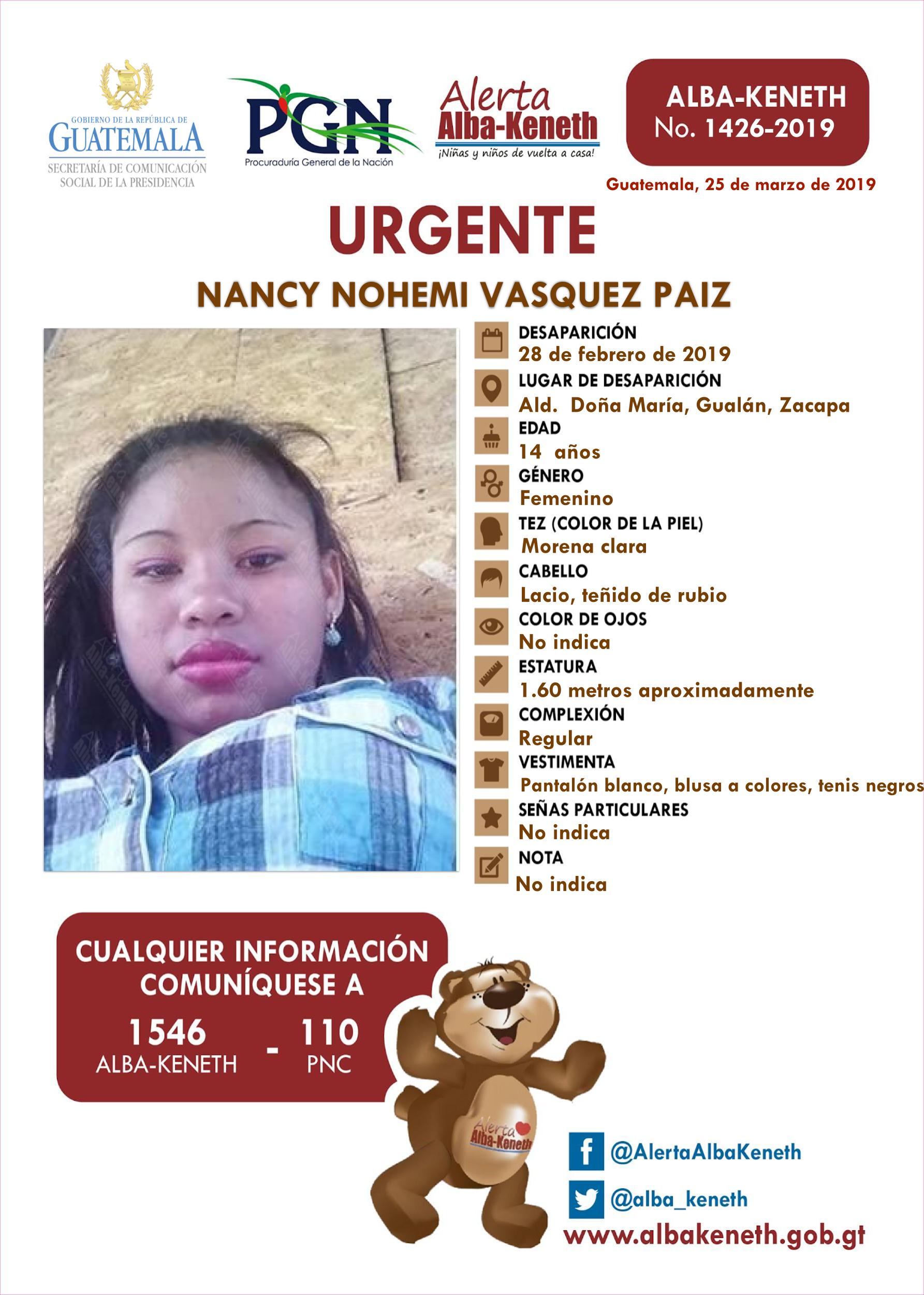 Nancy Nohemi Vasquez Paiz