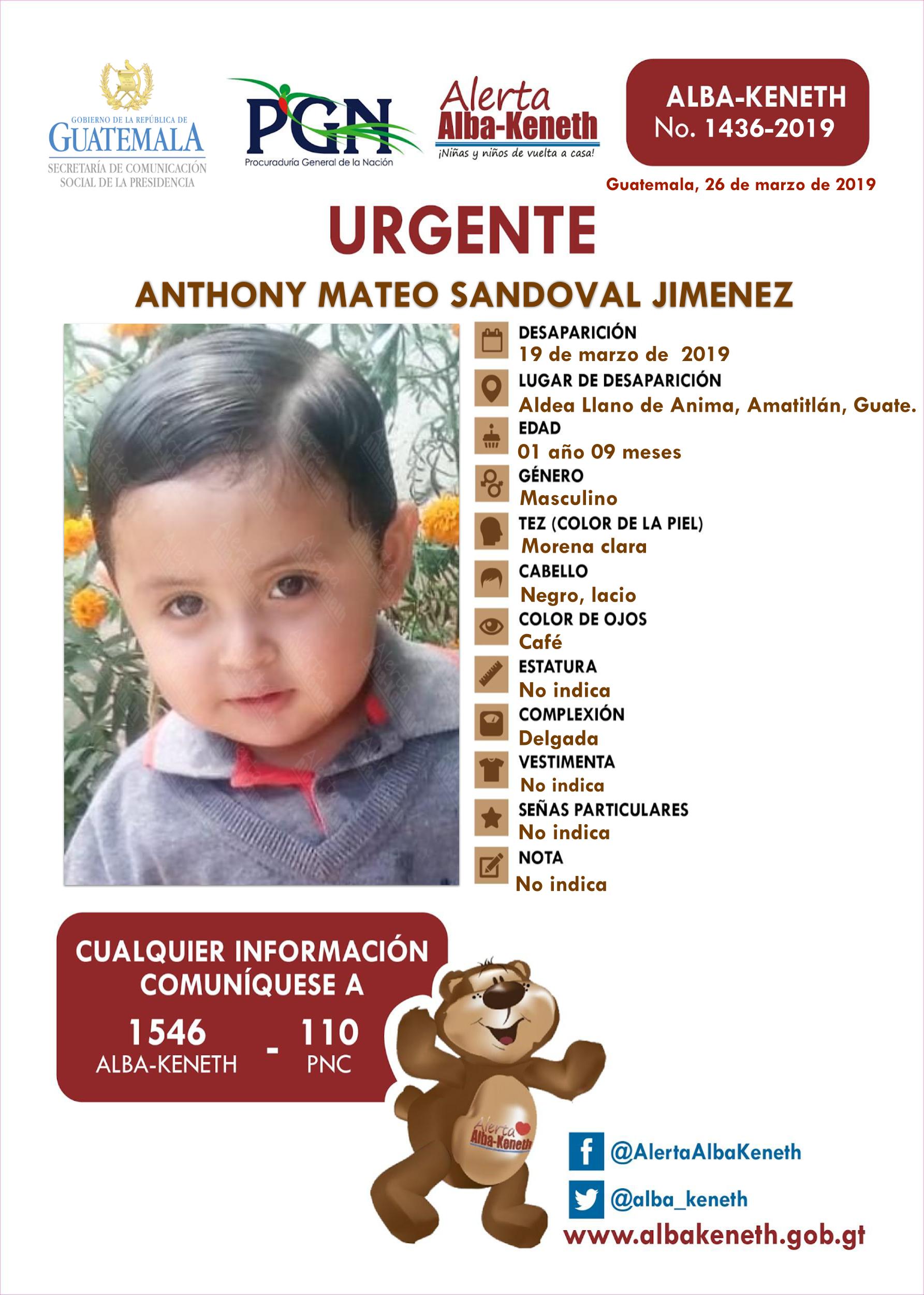 Anthony Mateo Sandoval Jimenez