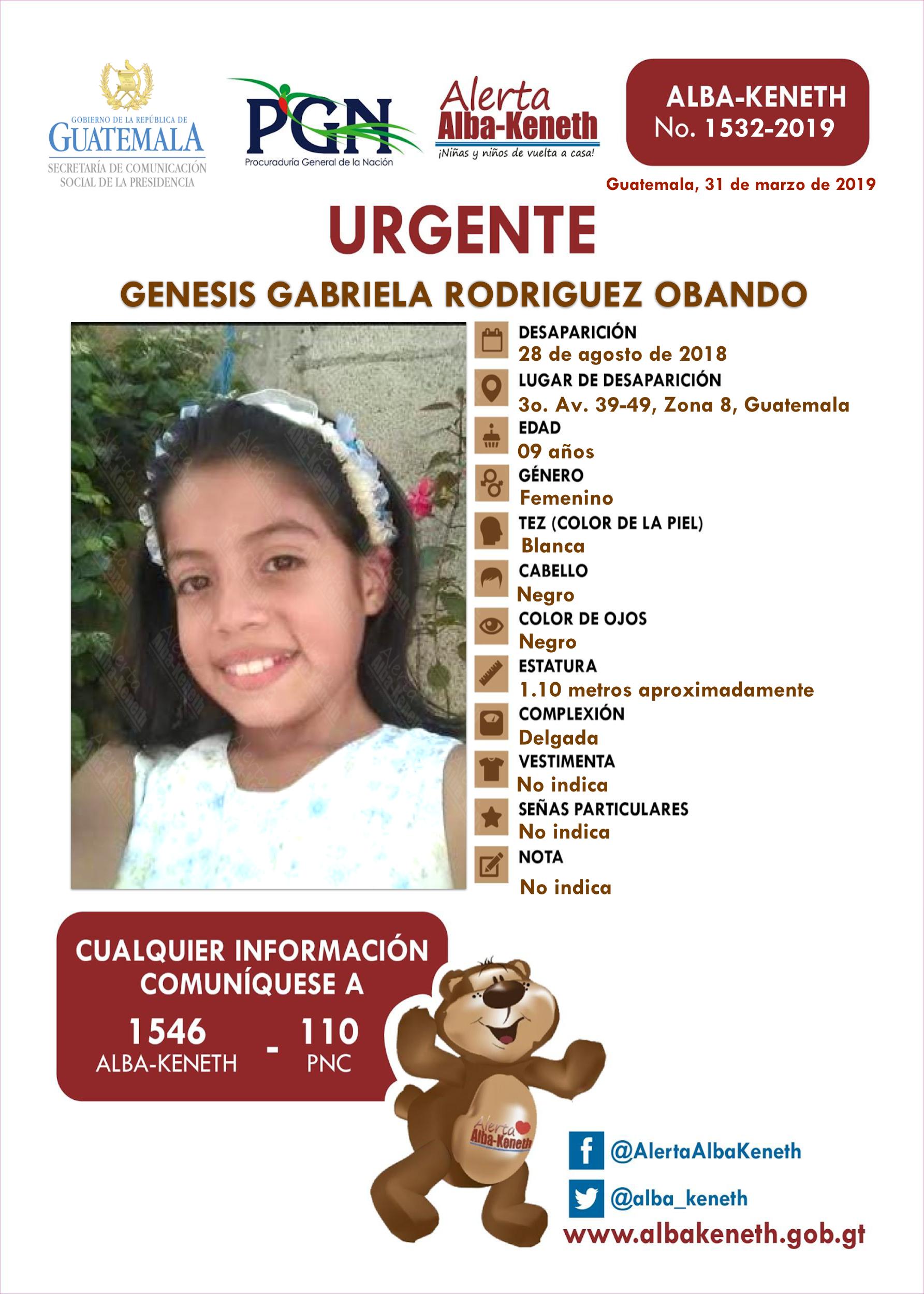 Genesis Gabriela Rodriguez Obando