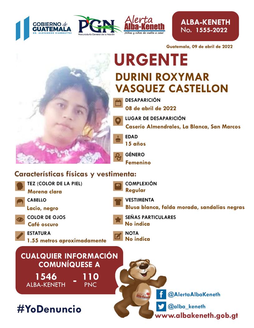 Durini Roxymar Vasquez Castellon