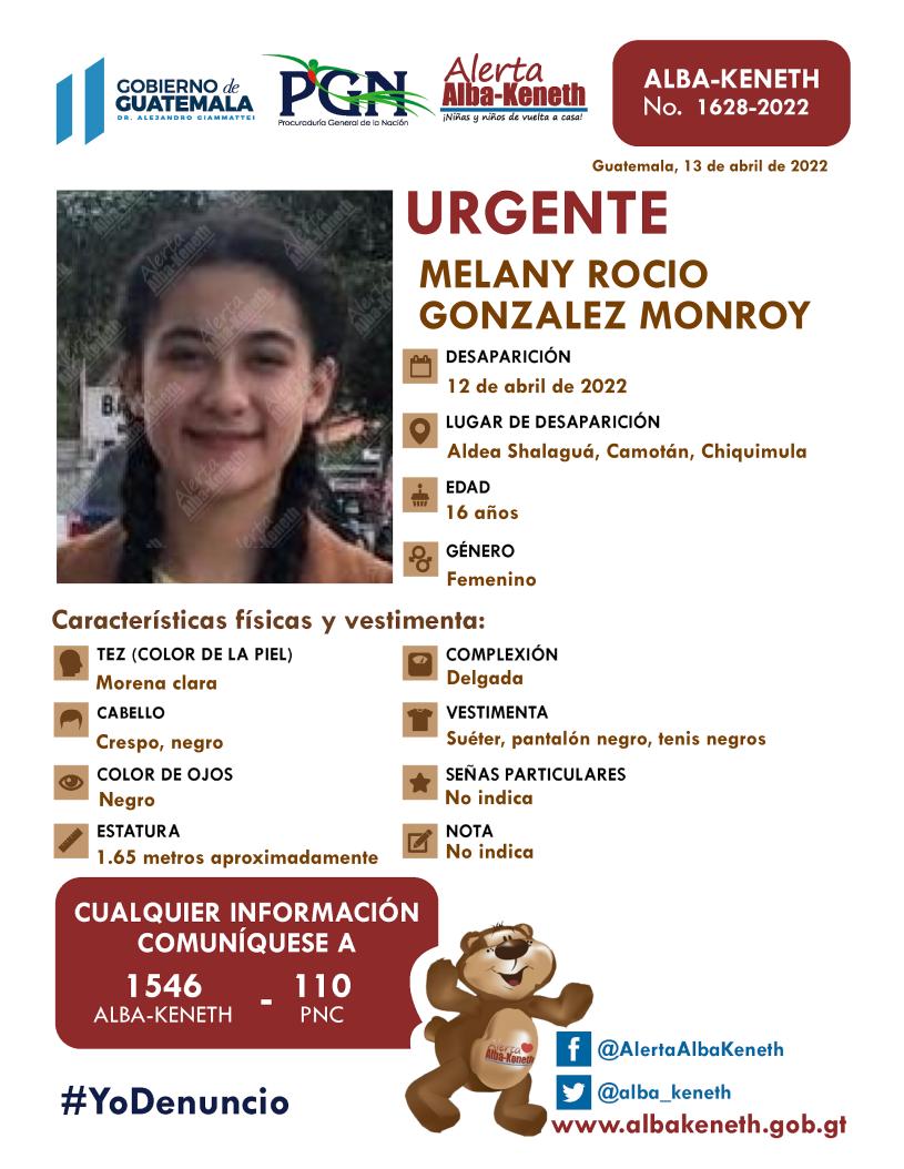 Melany Rocio Gonzalez Monroy