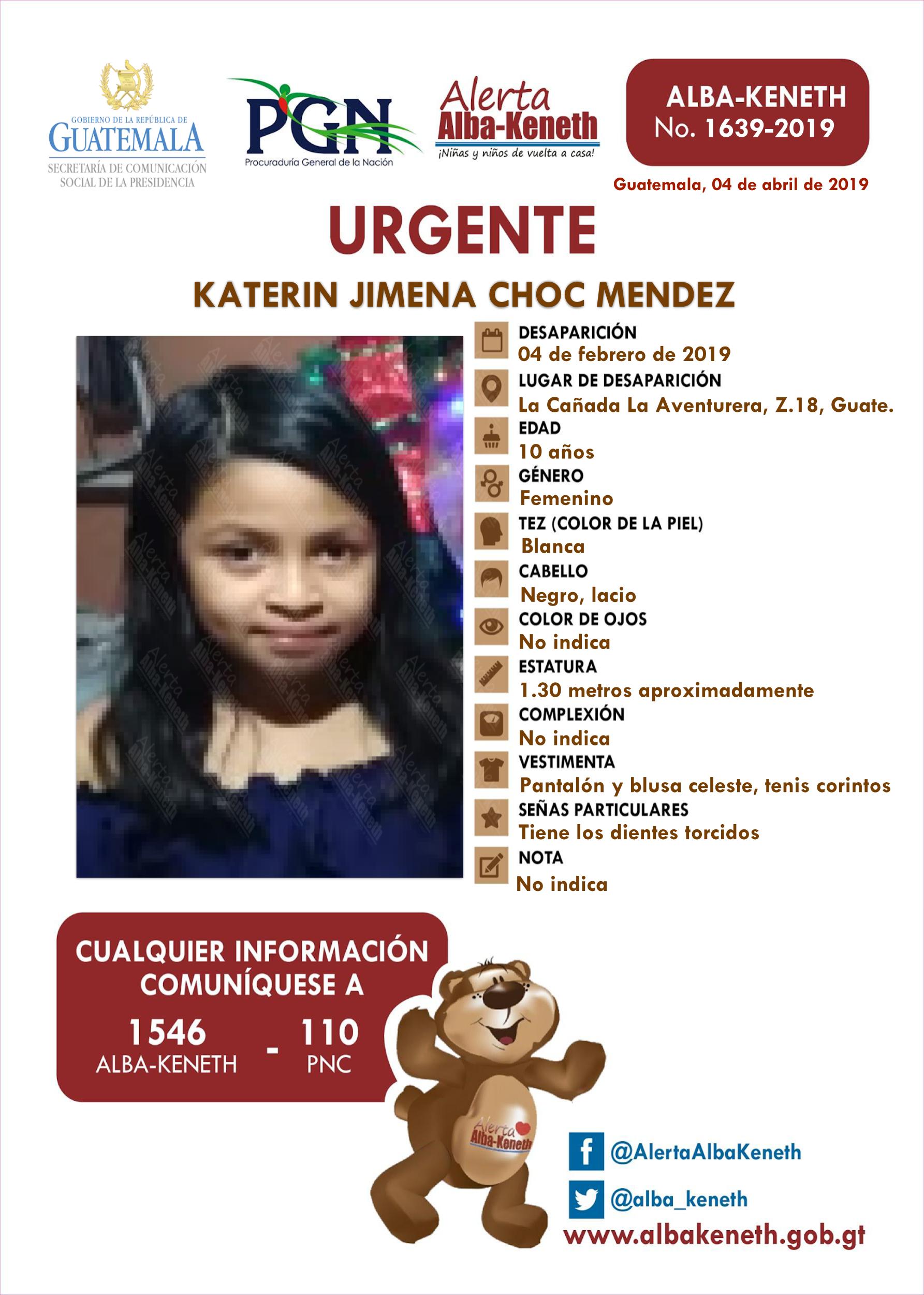 Katerin Jimena Choc Mendez