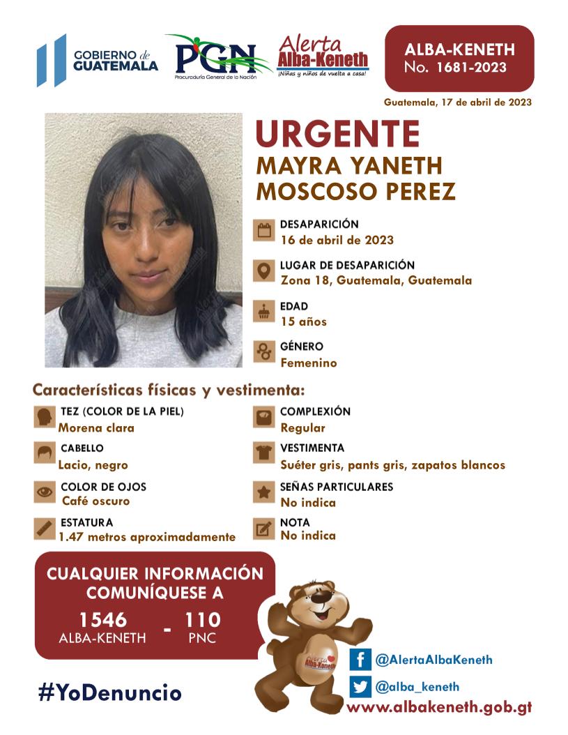 Mayra Yaneth Moscoso Perez