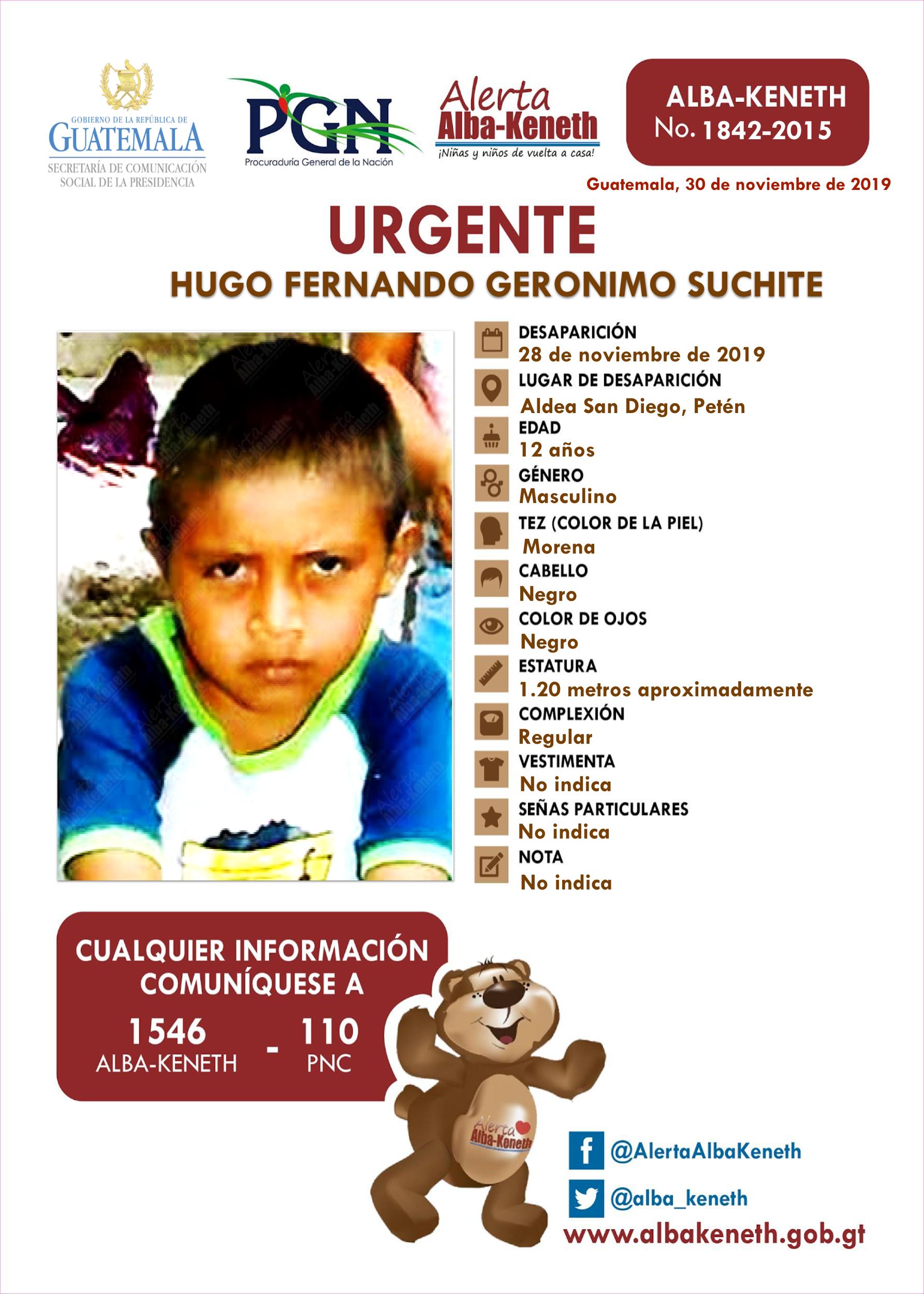 Hugo Fernando Geronimo Suchite