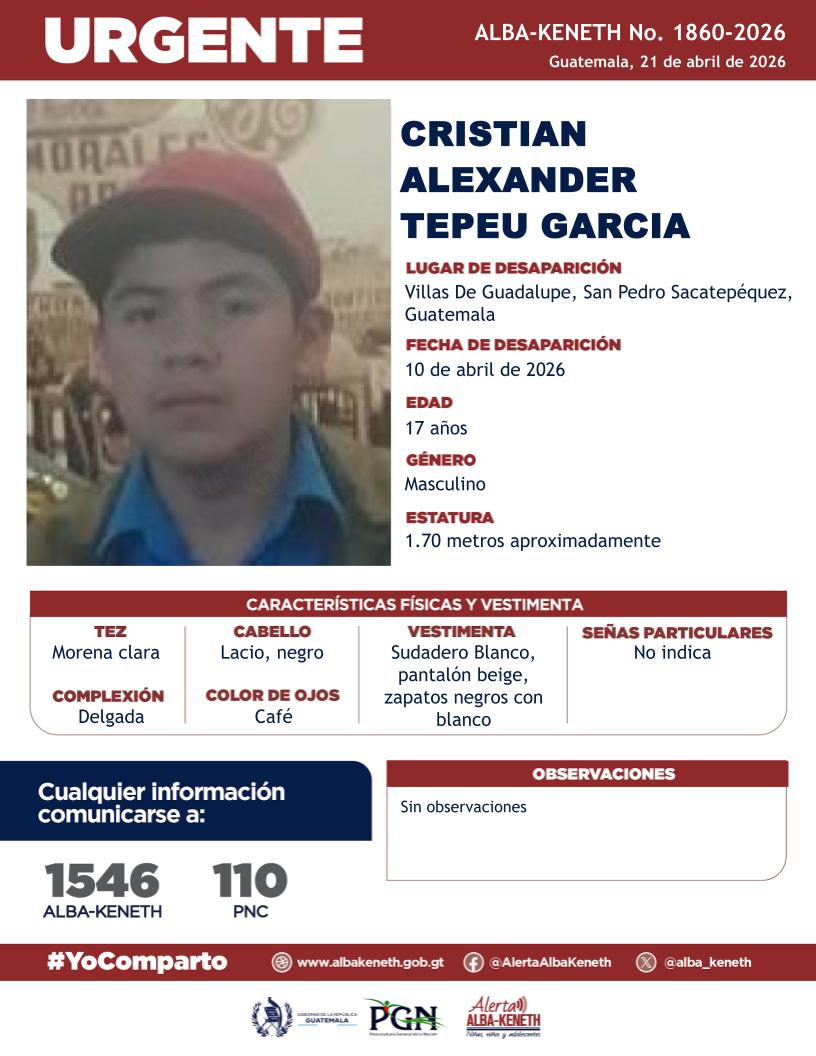 Cristian Alexander Tepeu Garcia