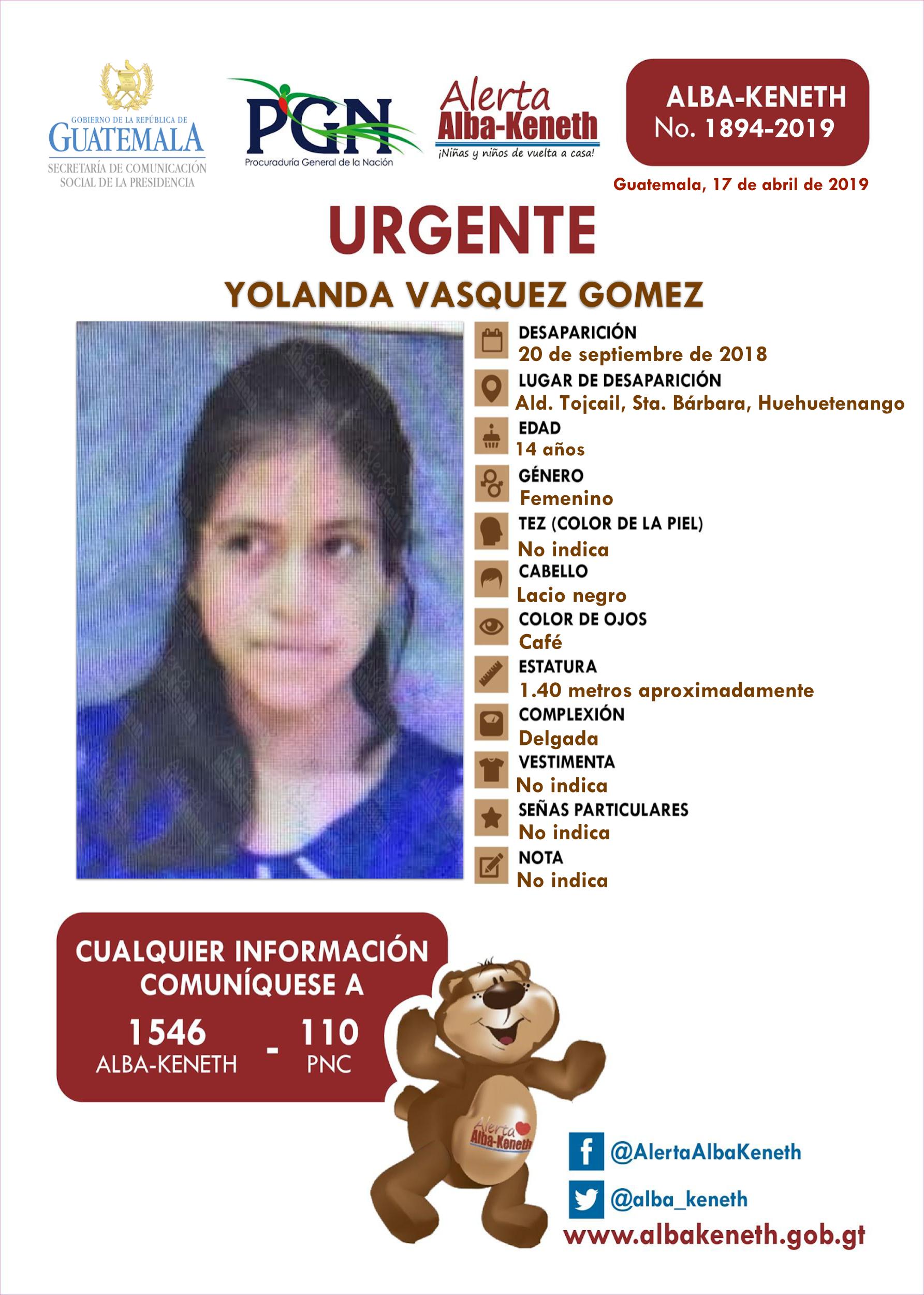 Yolanda Vasquez Gomez