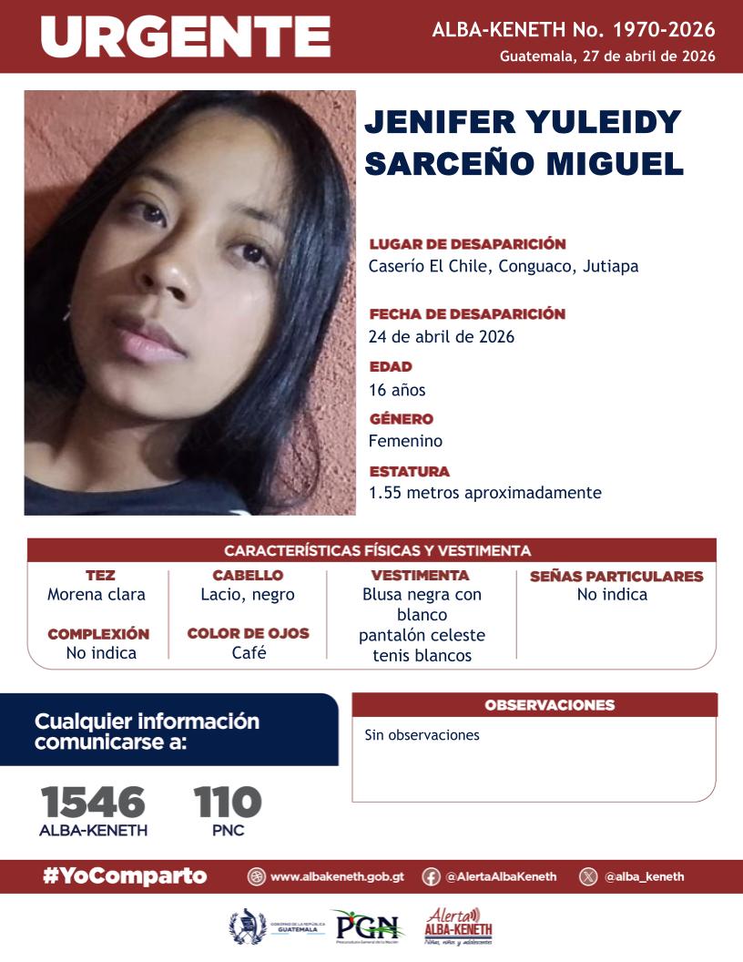 Jenifer Yuleidy Sarceño Miguel