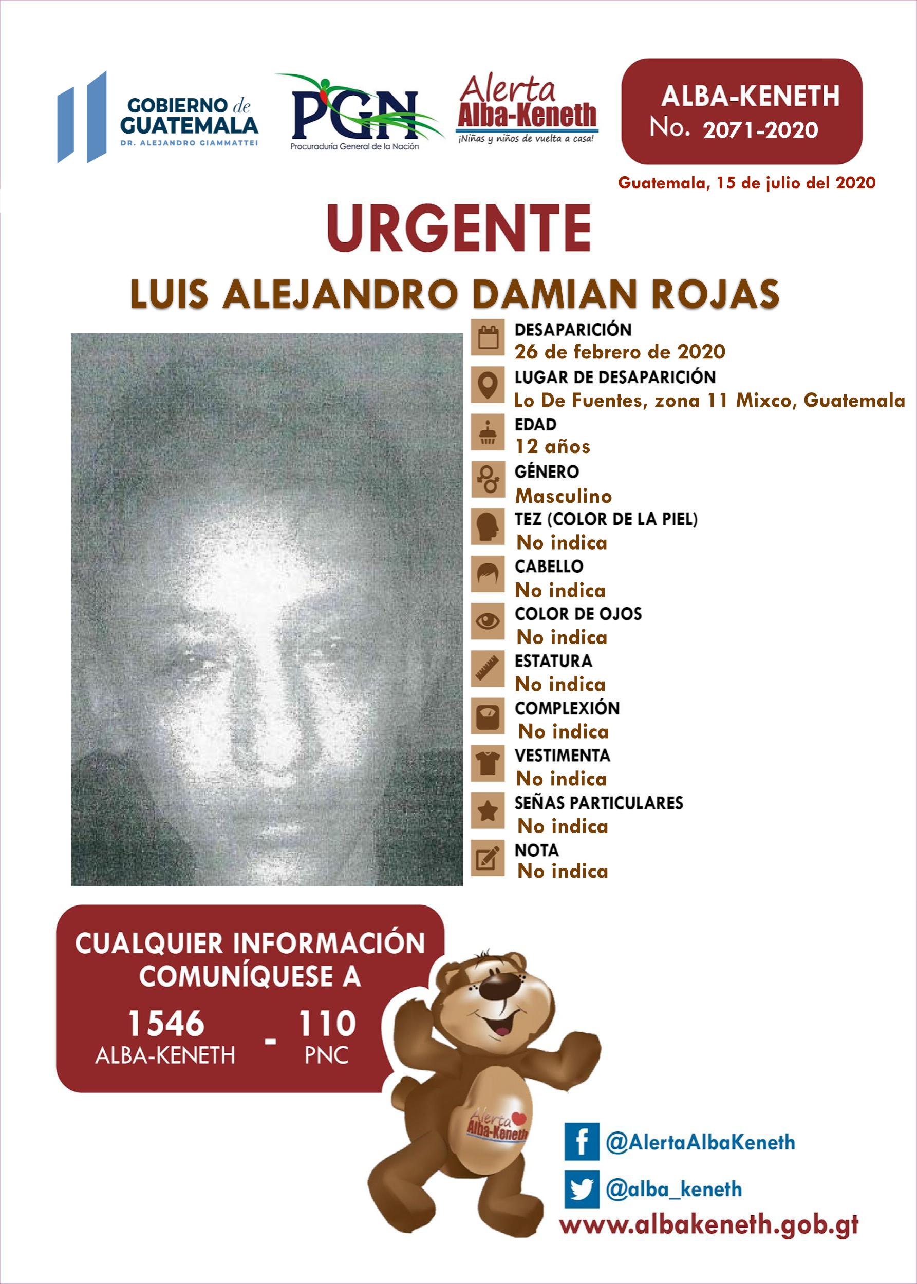 Luis Alejandro Damian Rojas