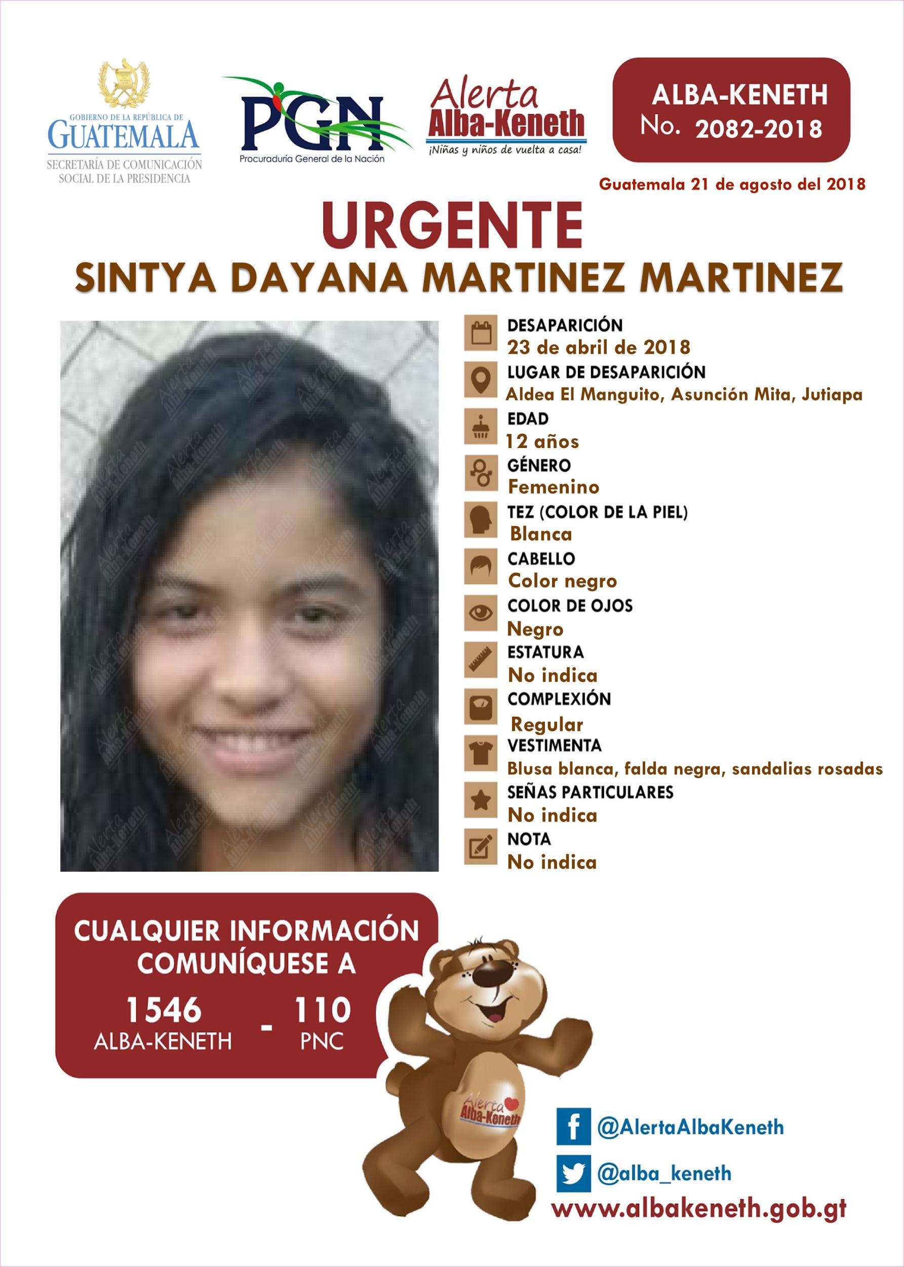 Sintya Dayana Martinez Martinez