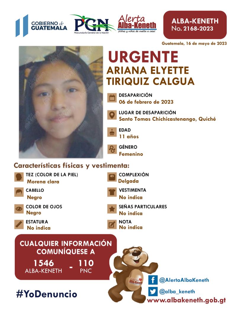 Ariana Elyette Tiriquiz Calgua