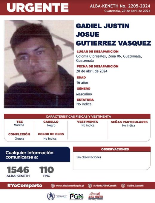 Gadiel Justin Josue Gutierrez Vasquez