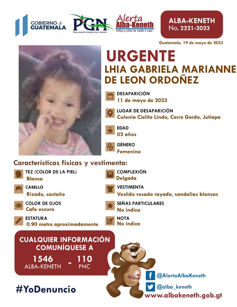 Lhia Gabriela Marianne de Leon Ordoñez