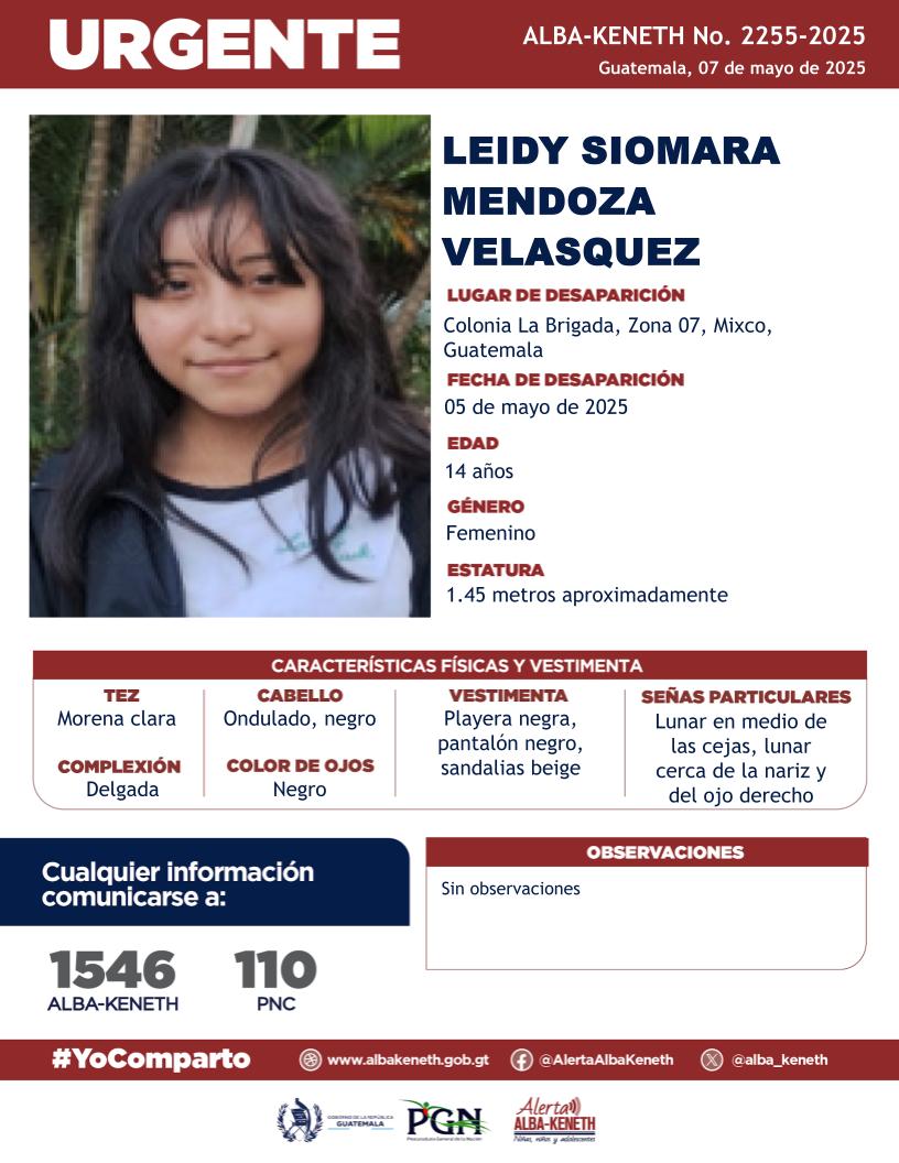 Leidy Siomara Mendoza Velasquez