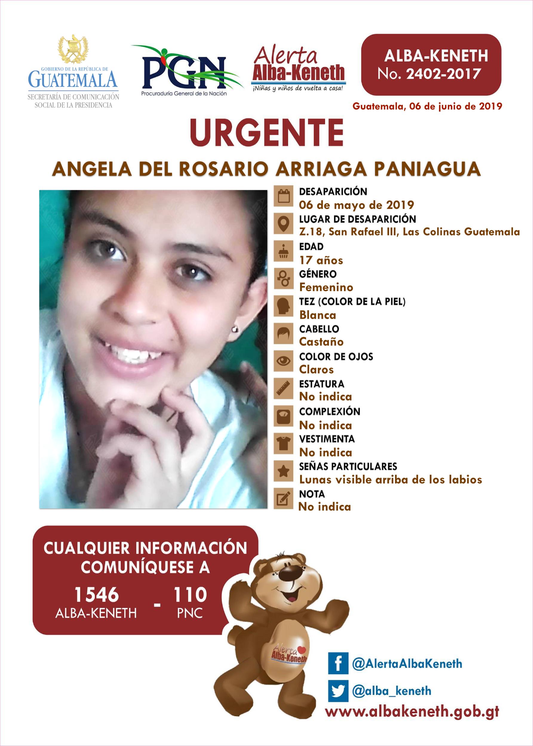Angela del Rosario Arriaga Paniagua