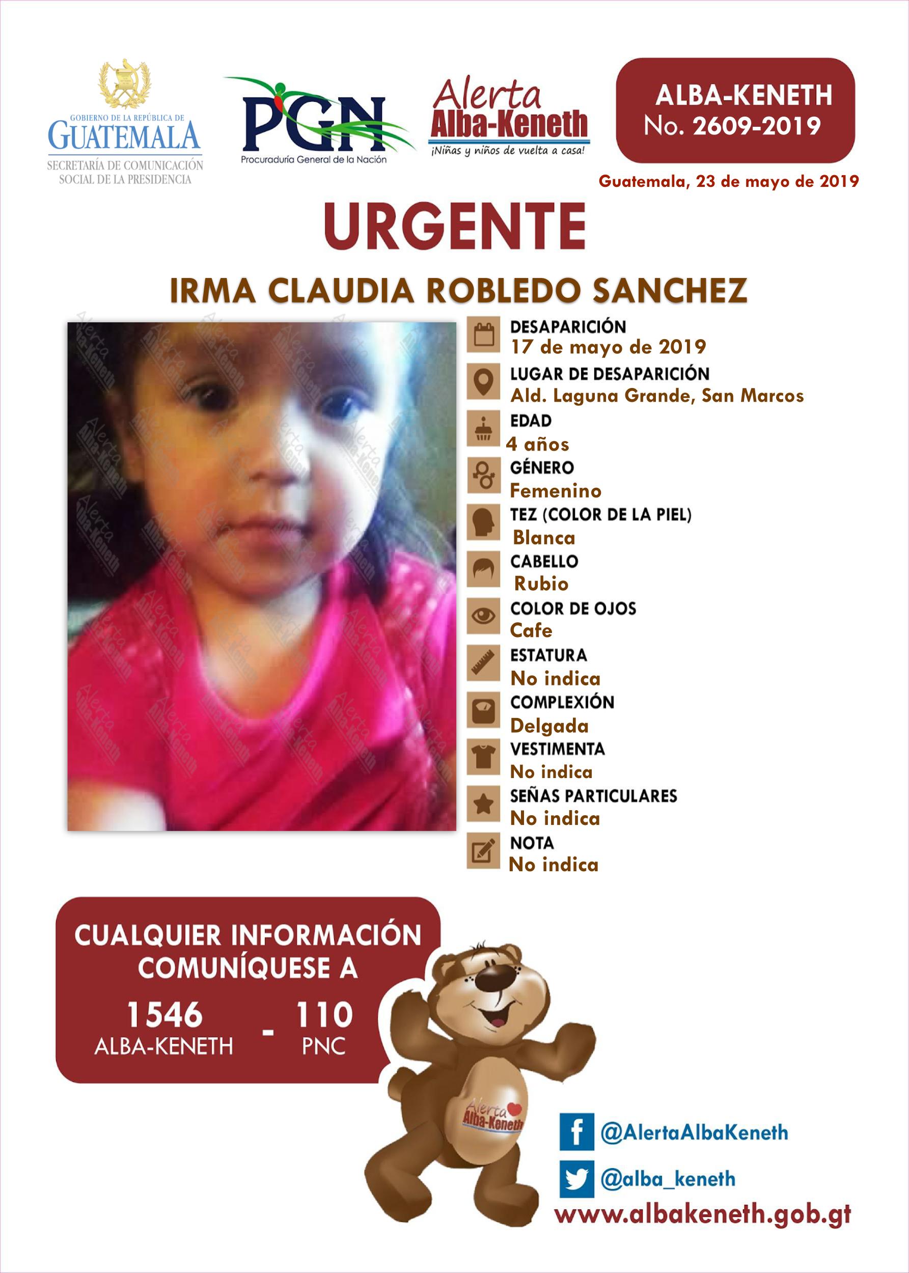 Irma Claudia Robledo Sanchez