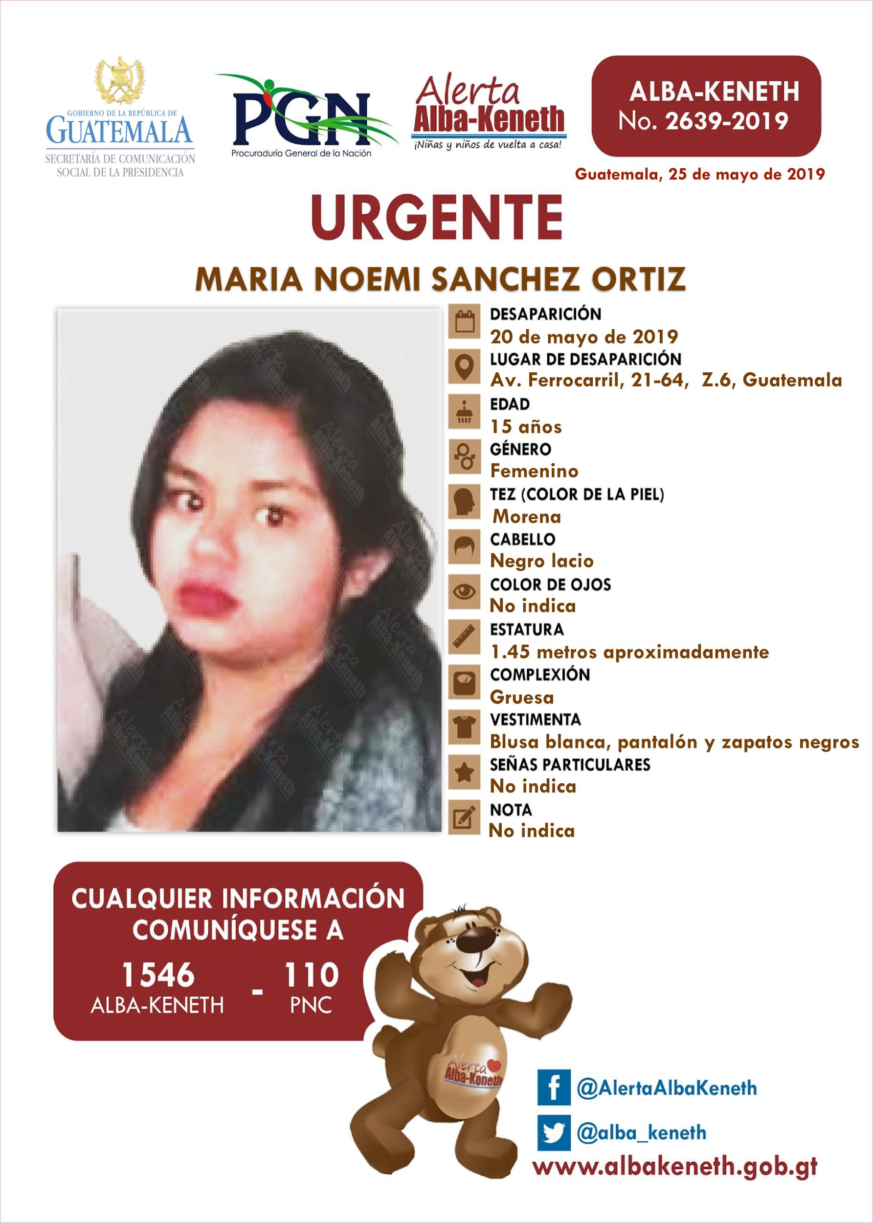 Maria Noemi Sanchez Ortiz