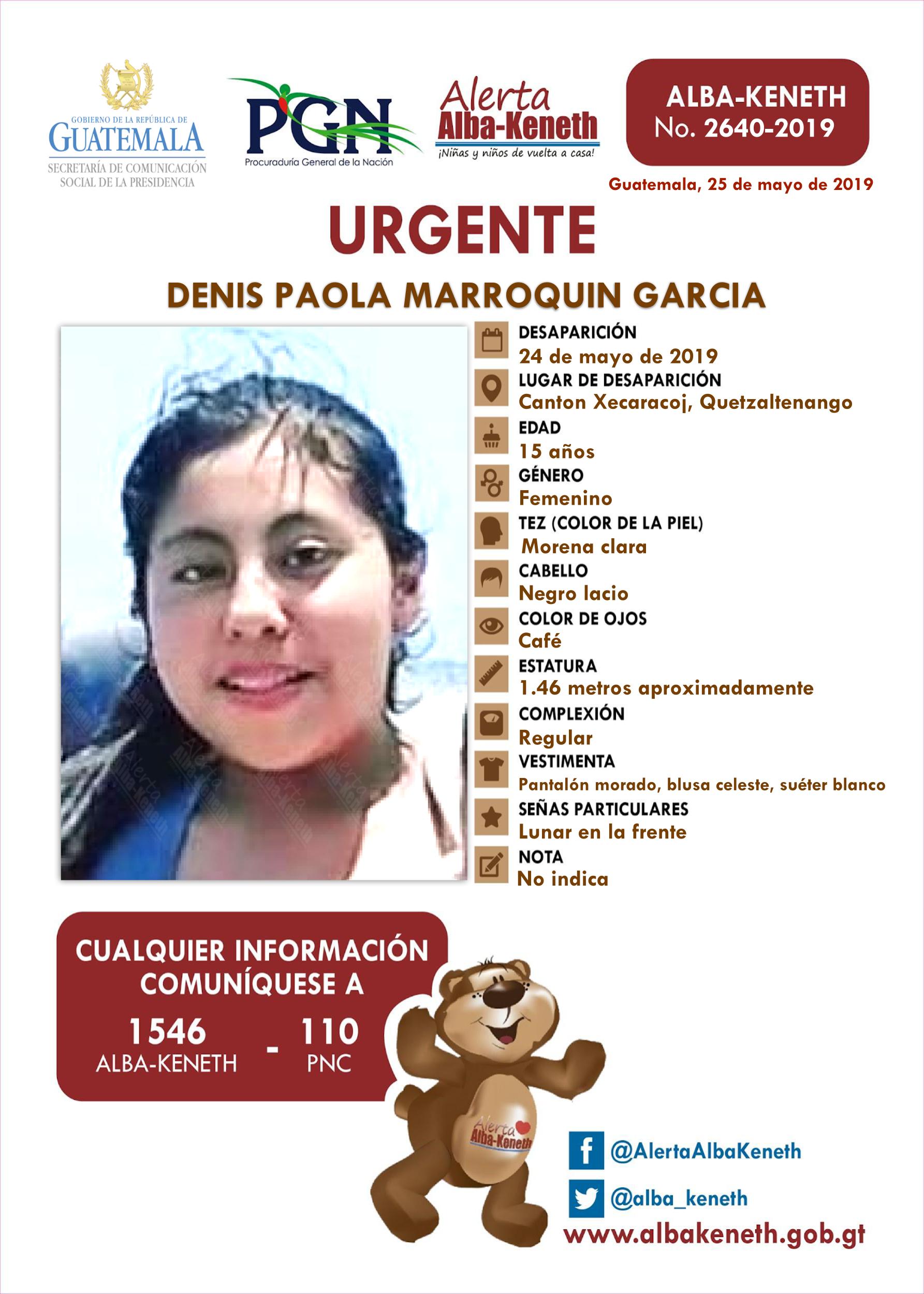 Denis Paola Marroquin Garcia