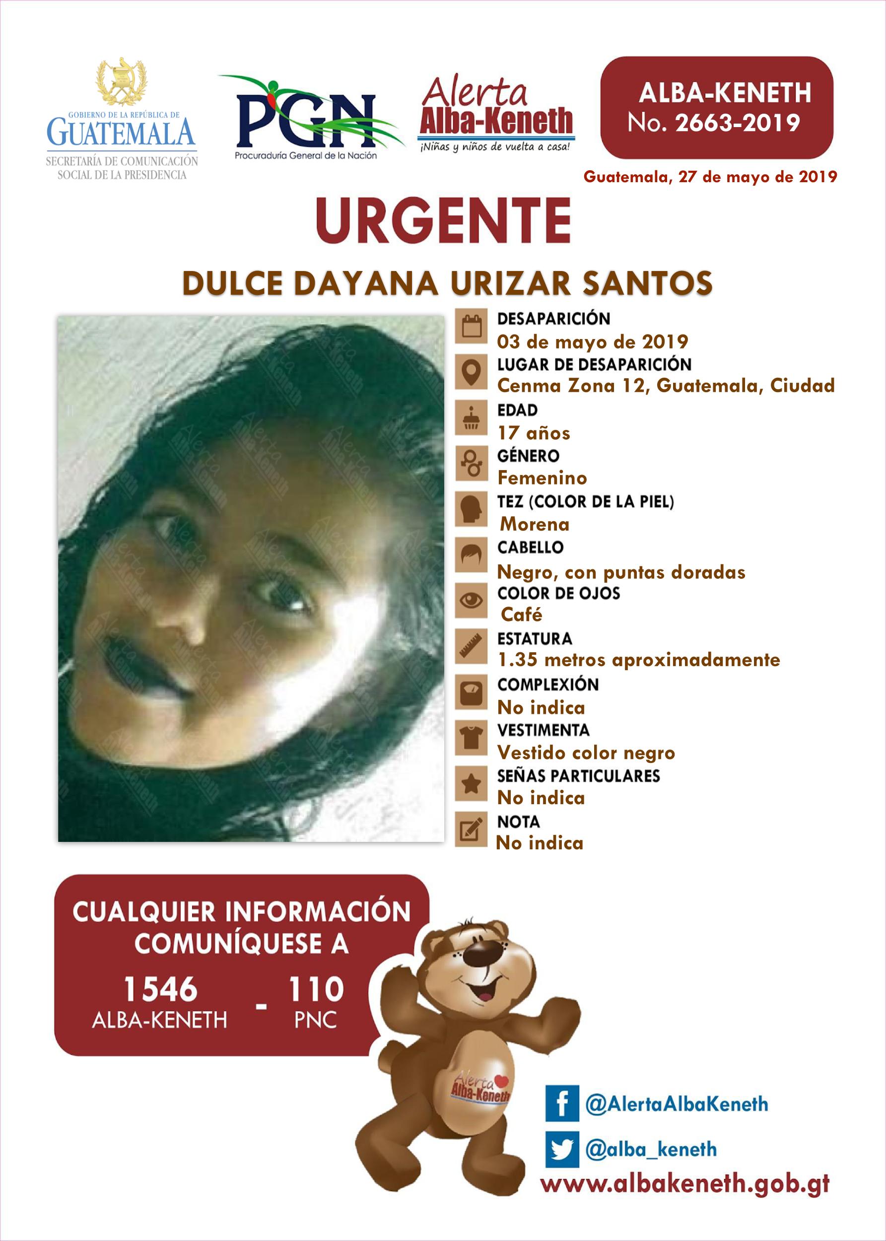 Dulce Dayana Urizar Santos