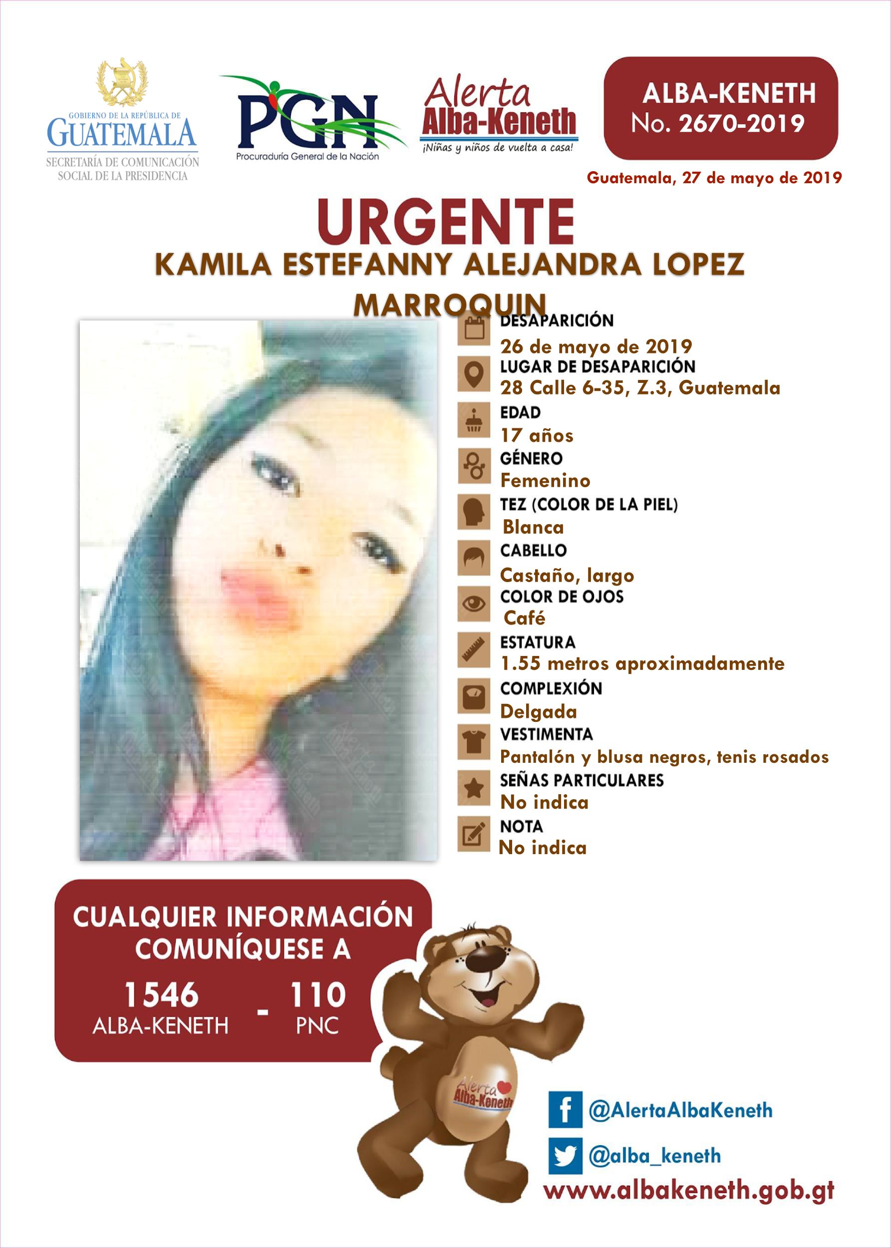 Kamila Estefanny Alejandra Lopez Marroquin