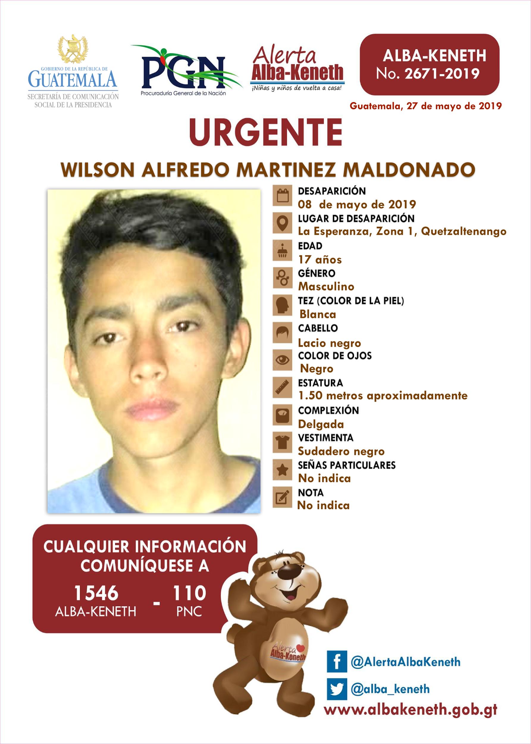 Wilson Alfredo Martinez Maldonado