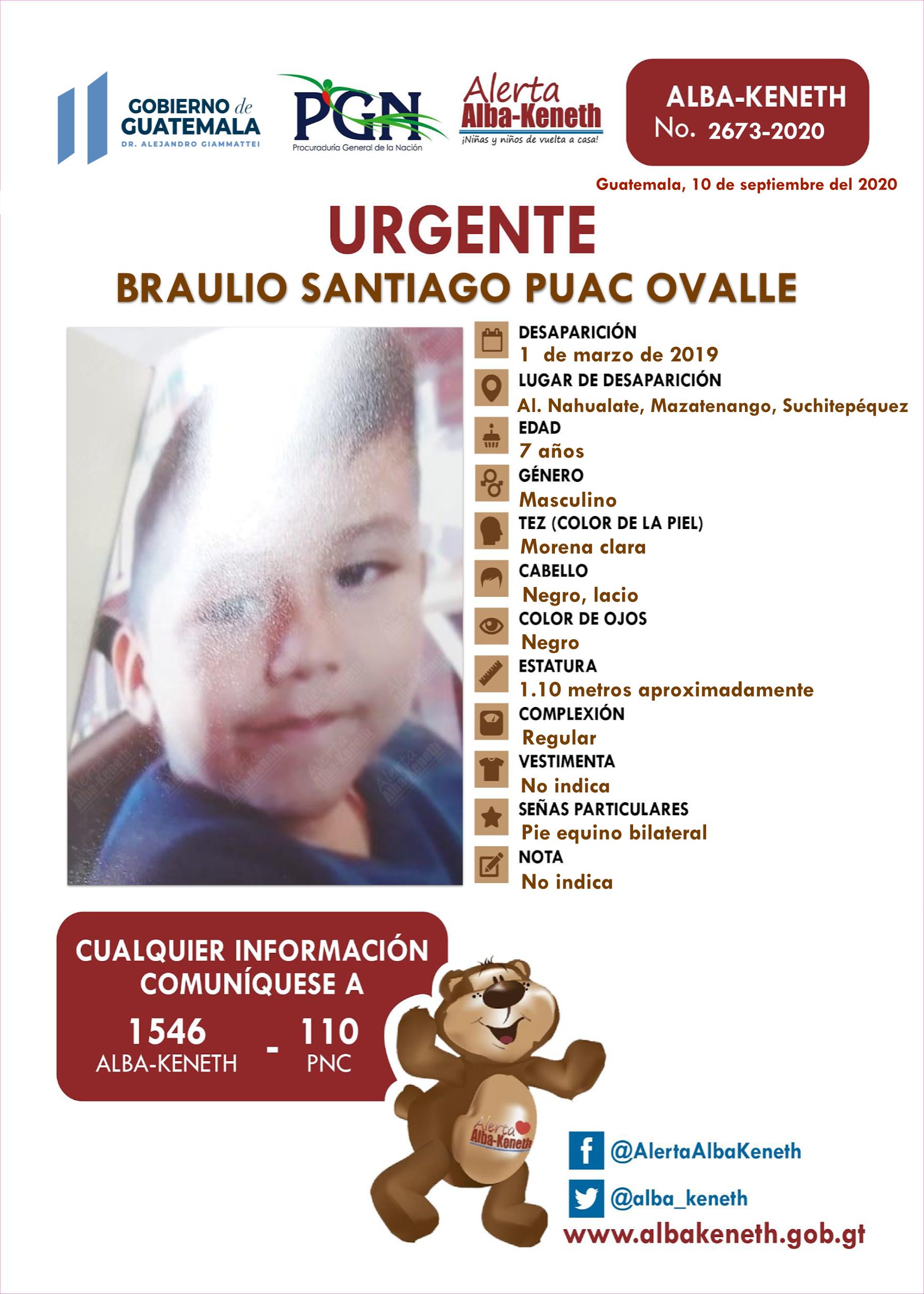 Braulio Santiago Puac Ovalle