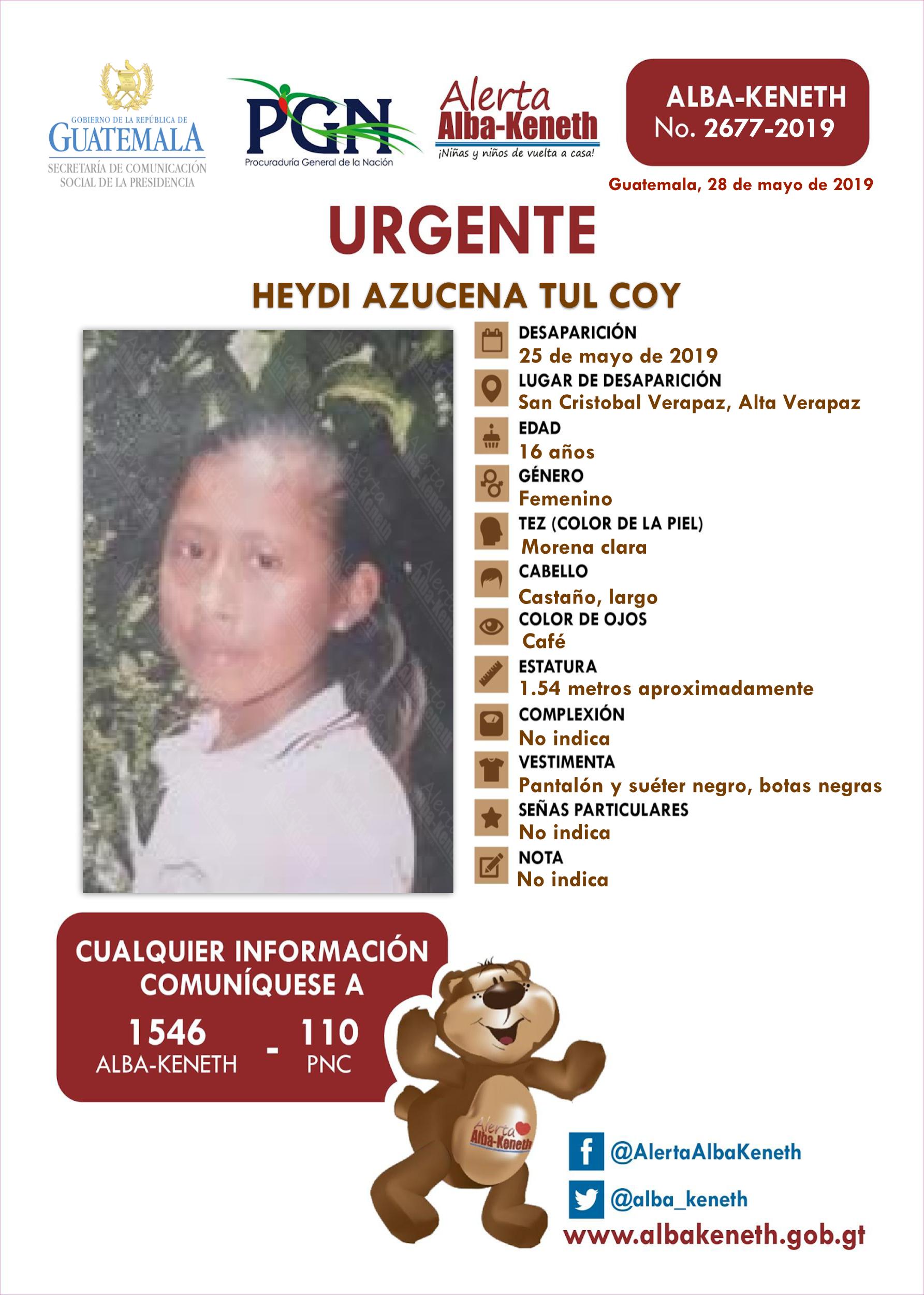 Heydi Azucena Tul Coy