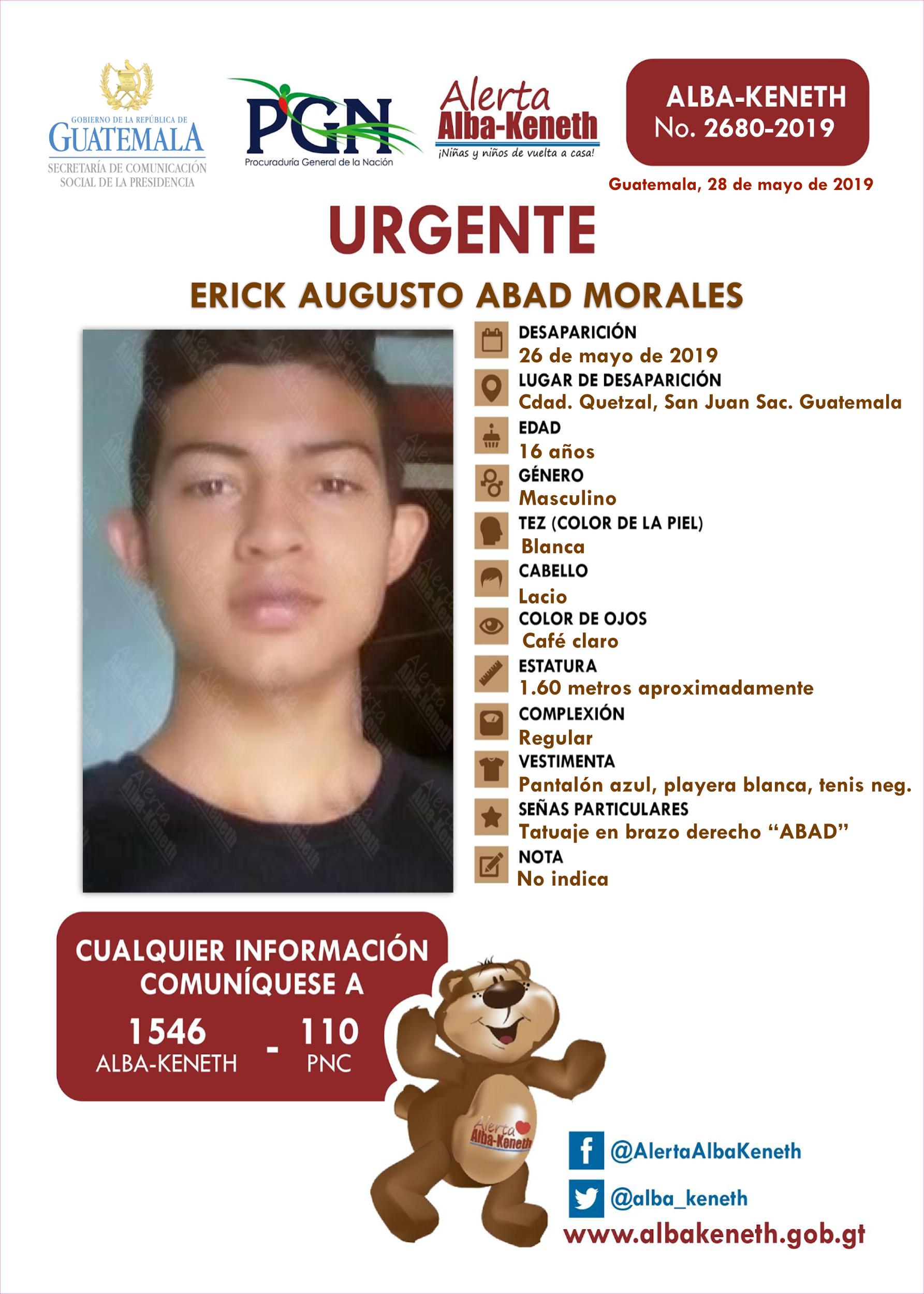 Erick Augusto Abad Morales