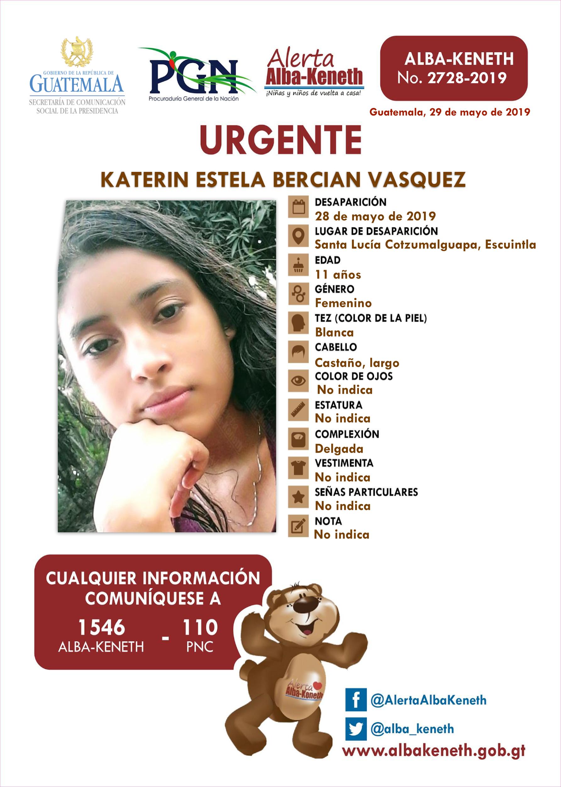 Katerin Estela Bercian Vasquez