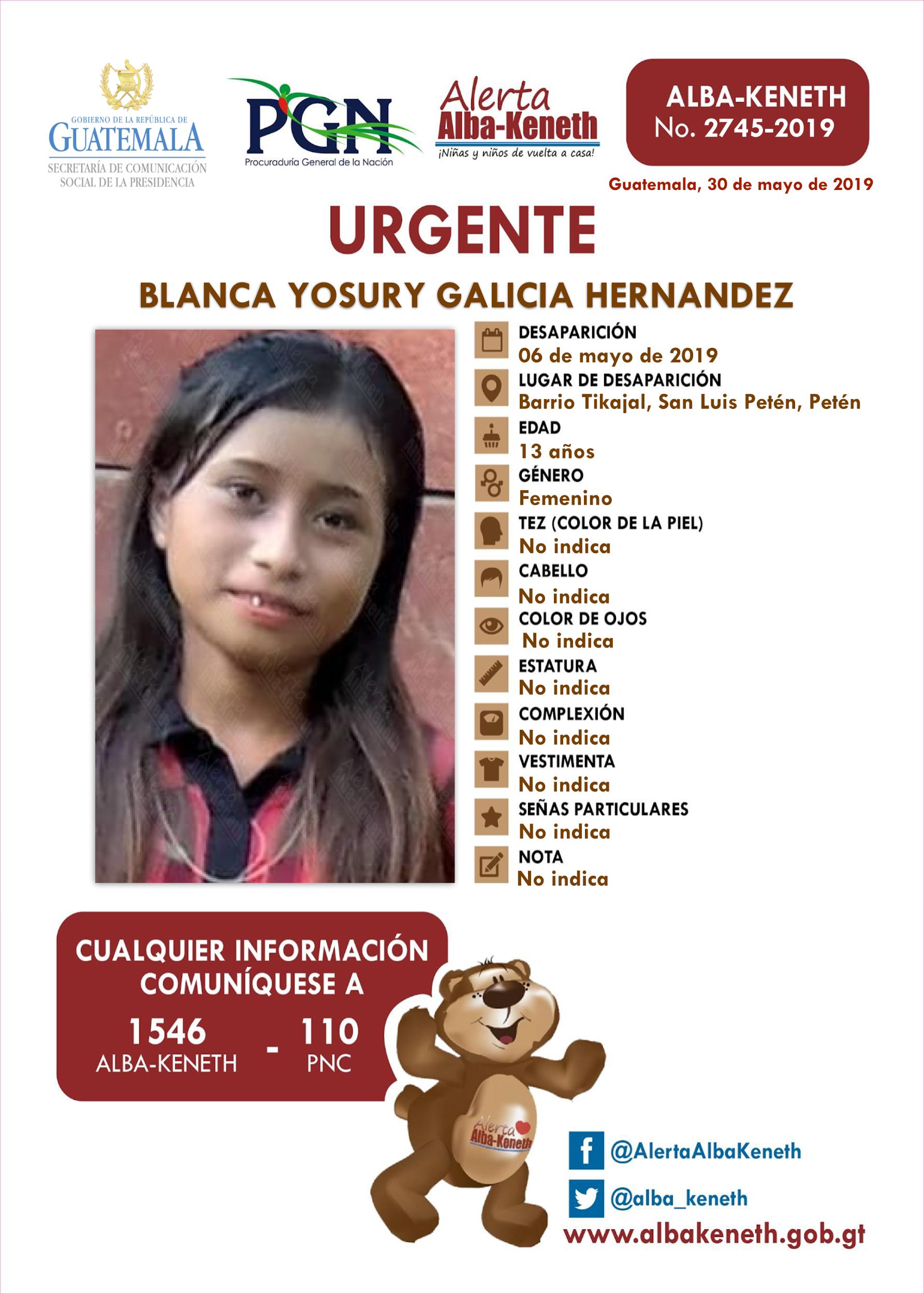 Blanca Yosury Galicia Hernandez