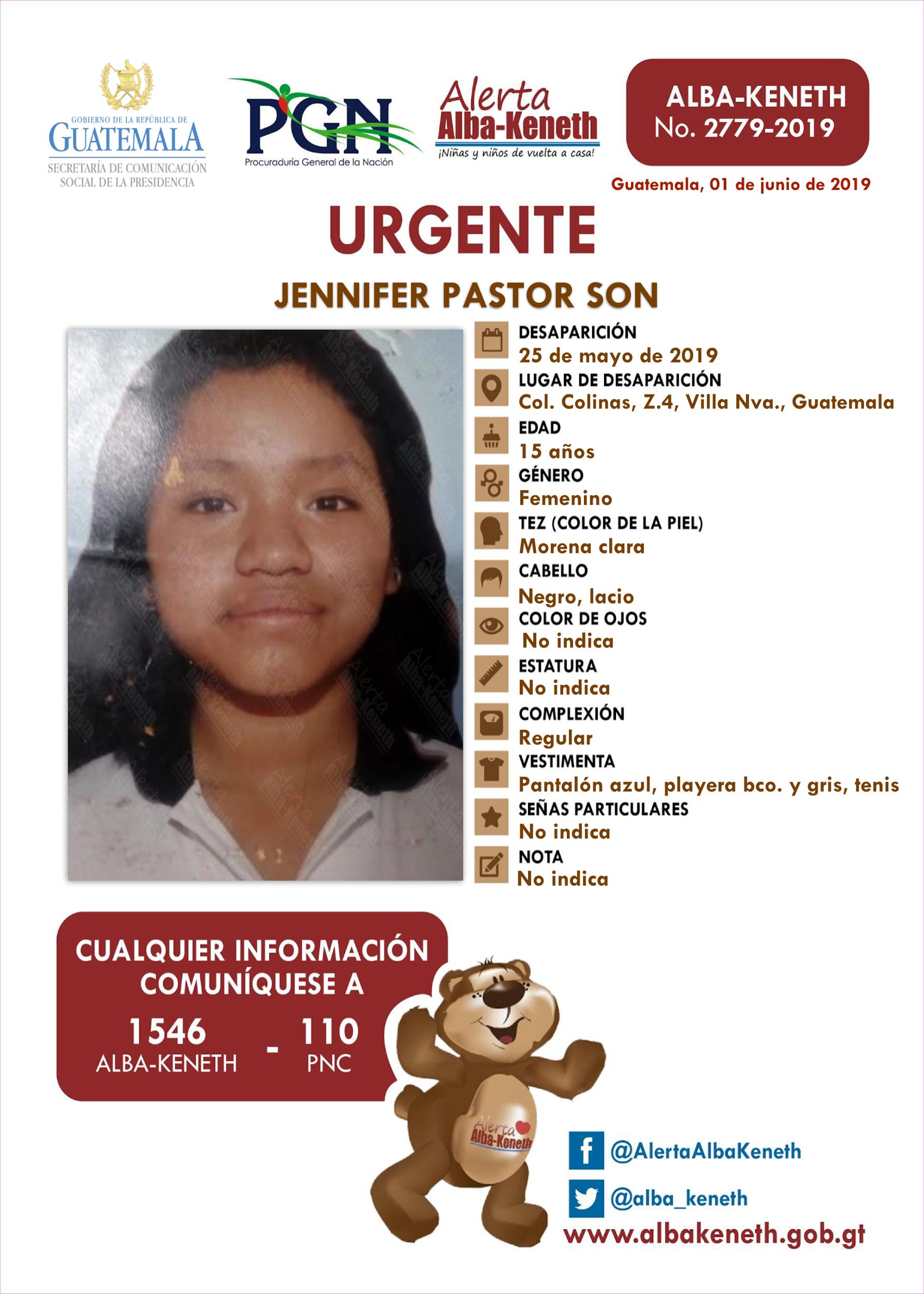 Jennifer Pastor Son