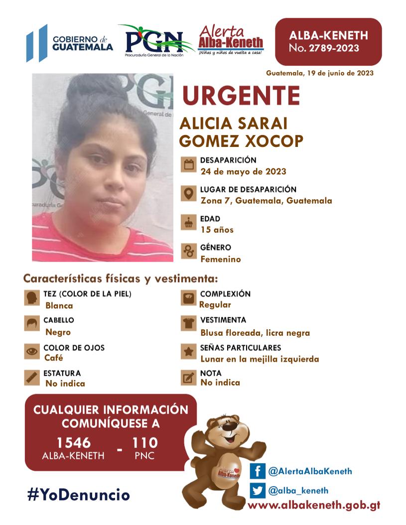 Alicia Sarai Gomez Xocop